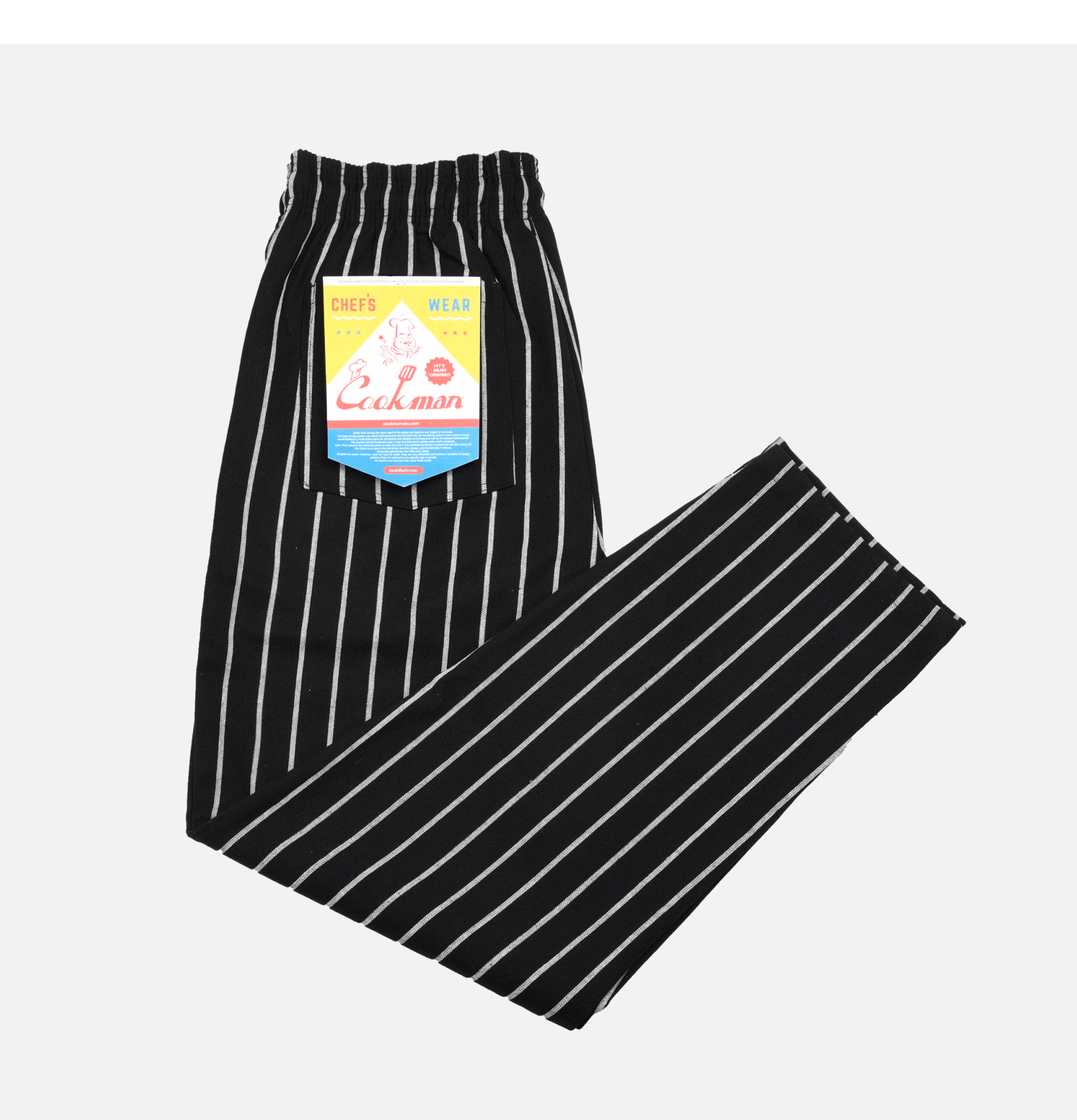 Cookman Pantalon Duck Stripe Black