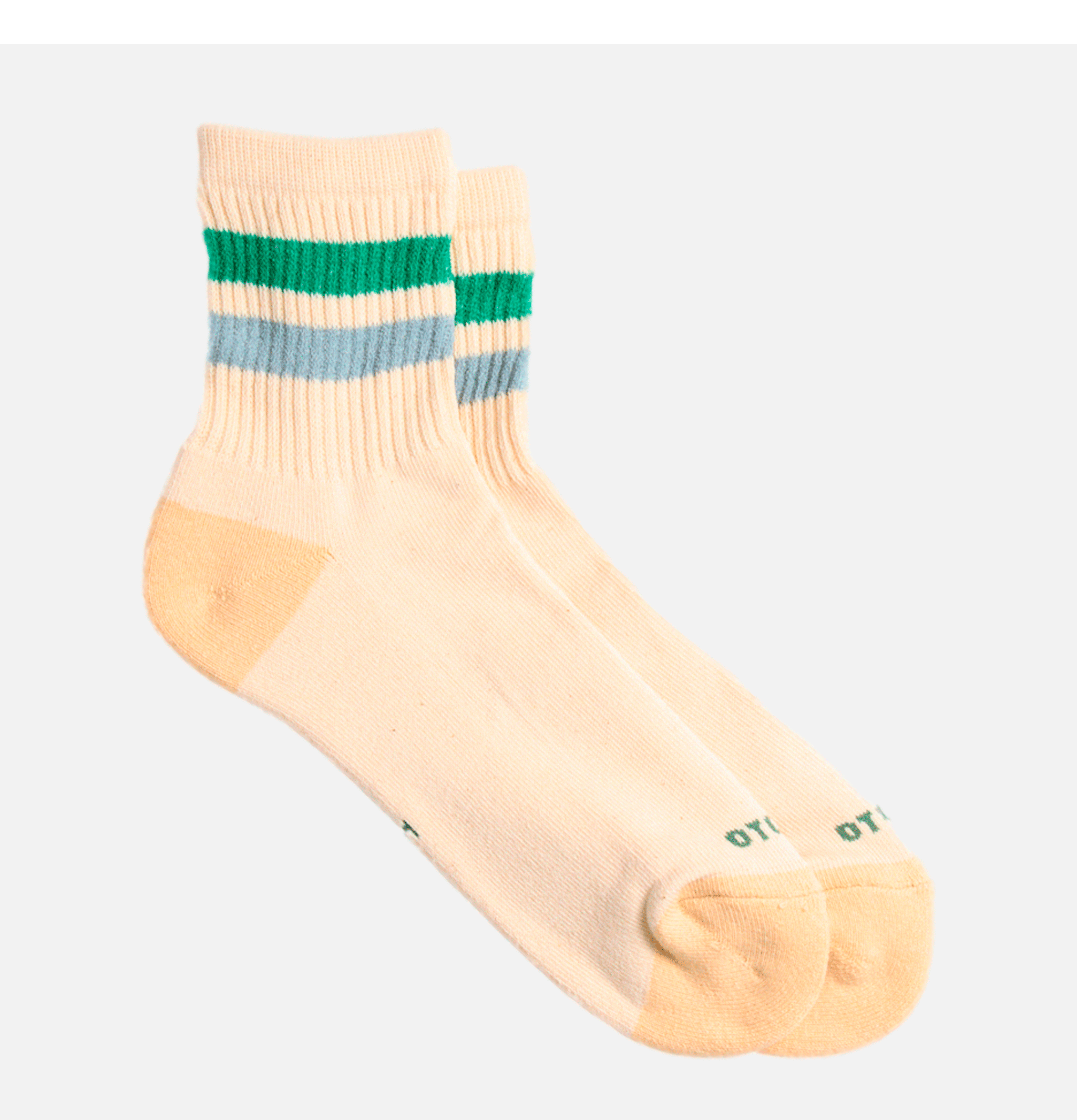Rototo Chaussettes Retro Athletic Vert & Bleu
