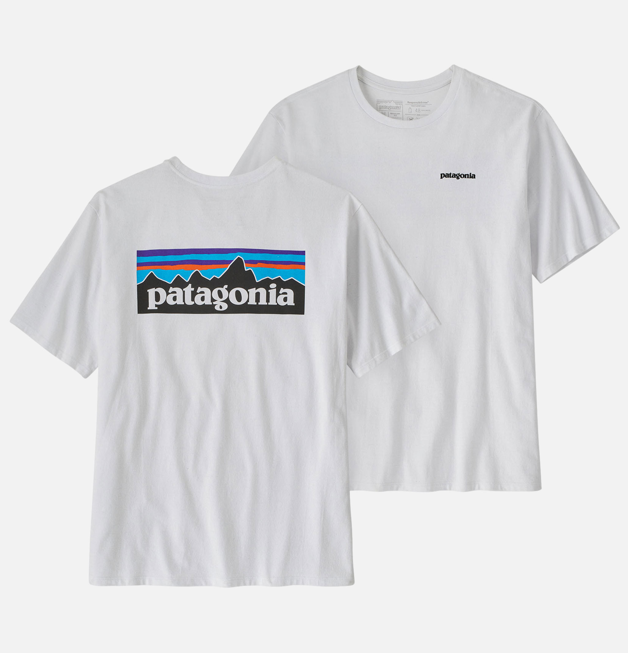 Patagonia T-Shirt P6 Logo Blanc