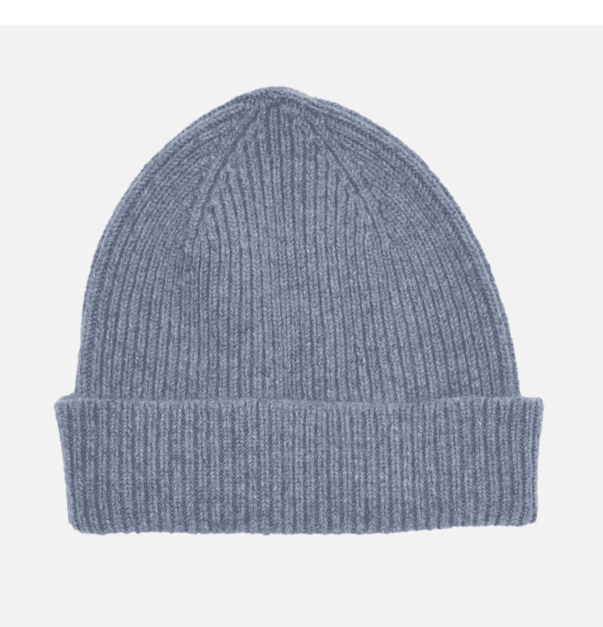 Robert Mackie Bonnet en Laine Barra Denim.