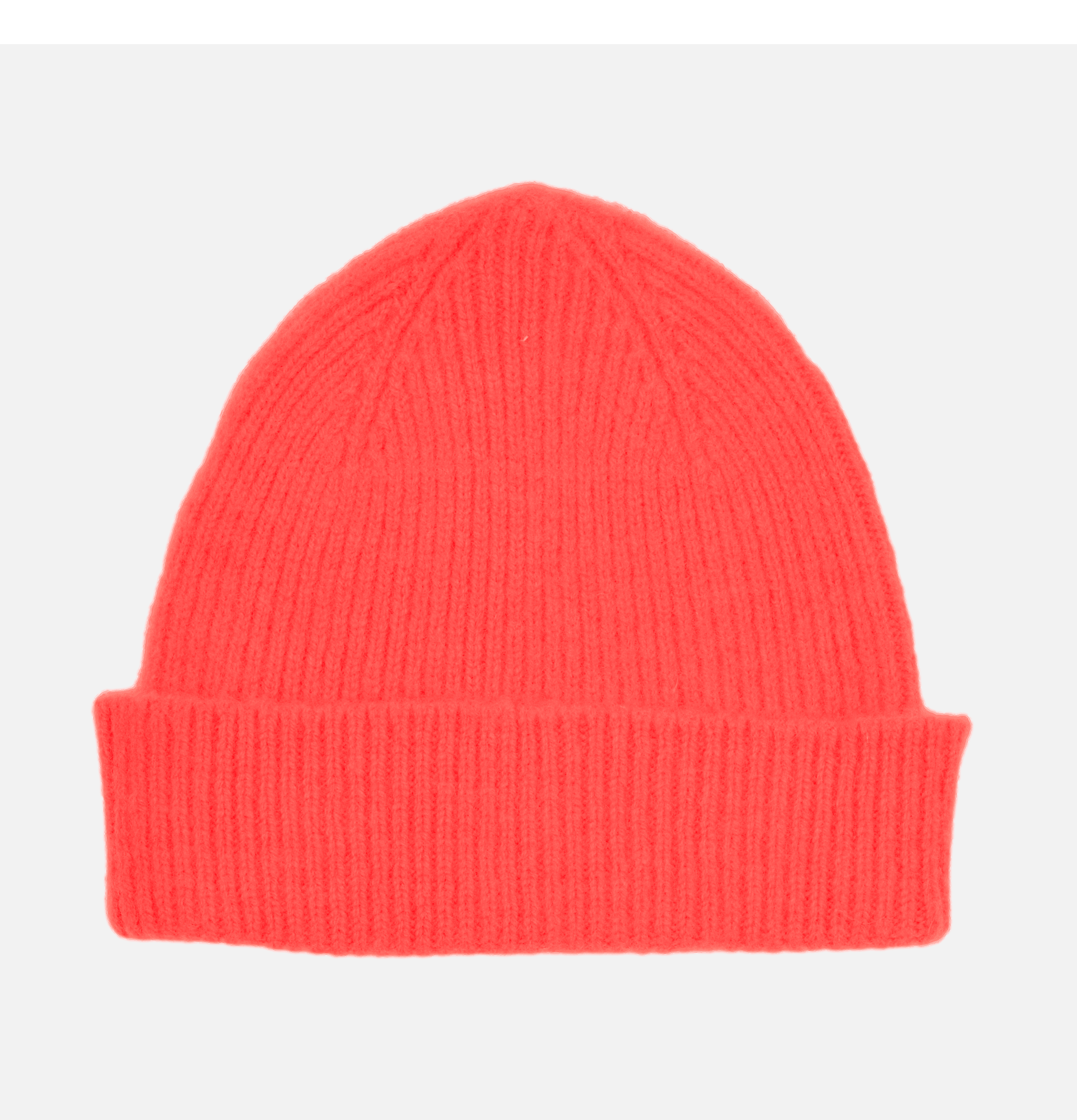 Robert Mackie Bonnet en laine Barra Fluo Neon Orange.
