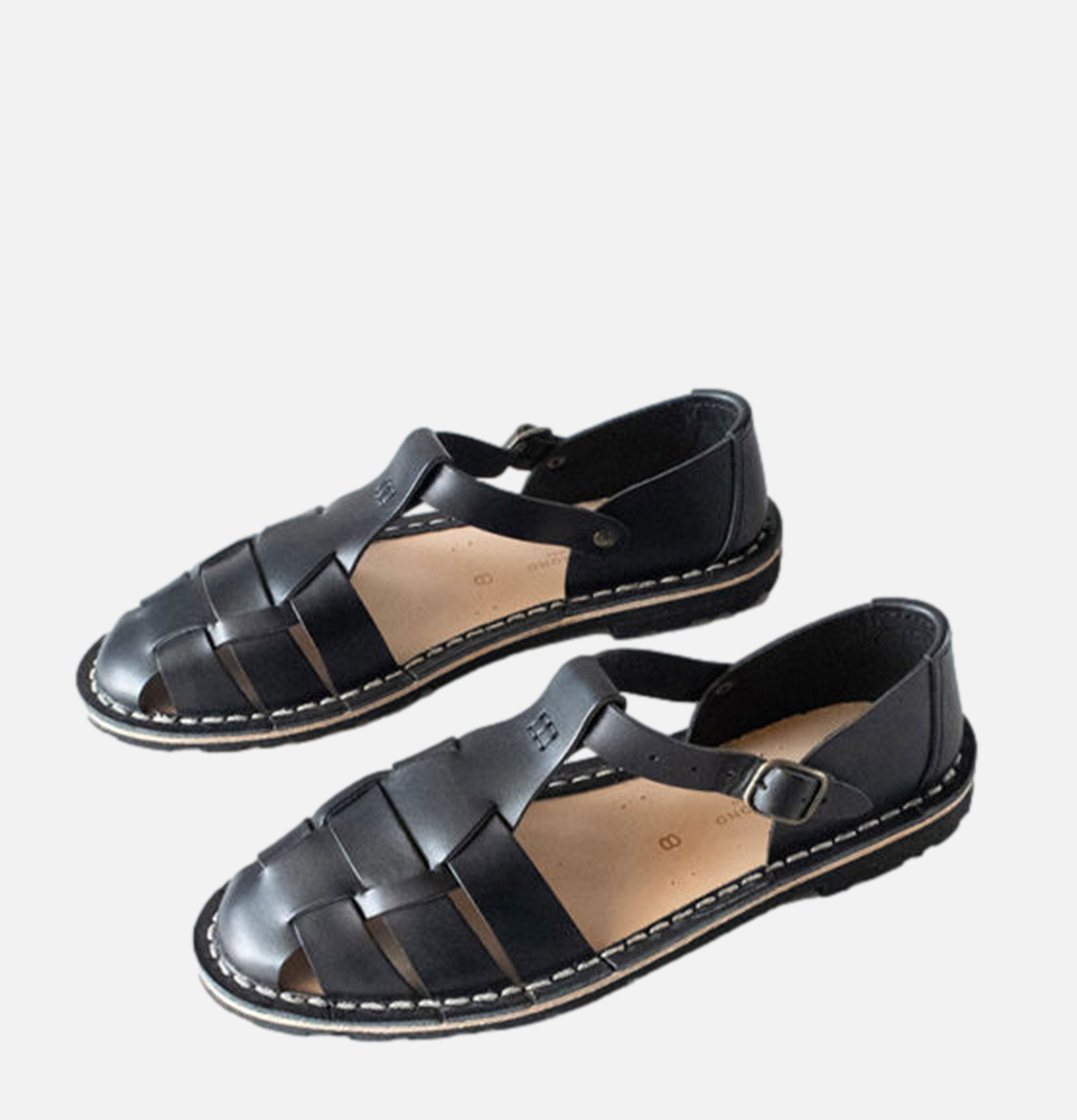 Steve Mono Artisanal Sandals 10/01 Calf Black