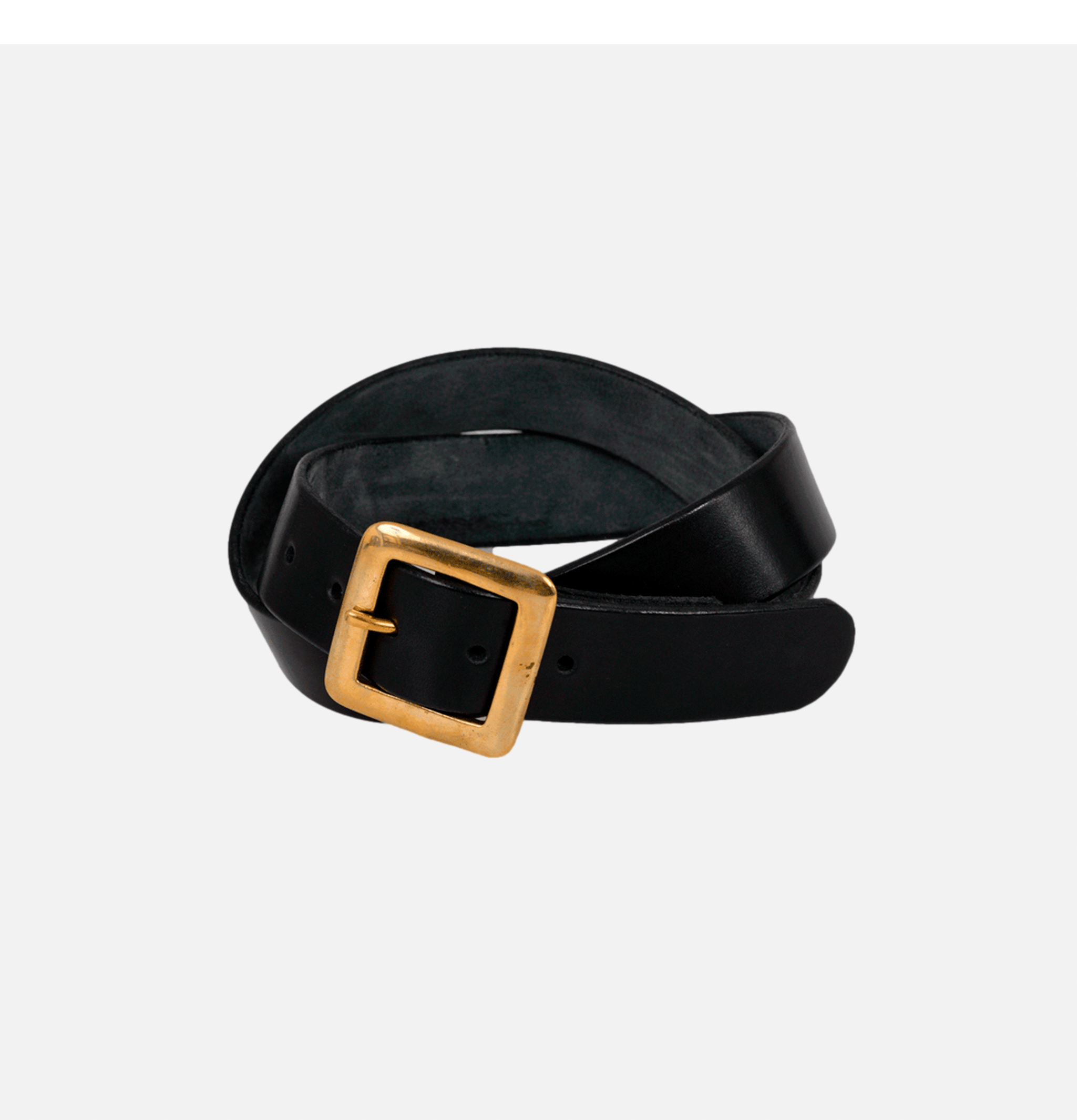 Ceinture Biff Square Belt Black.