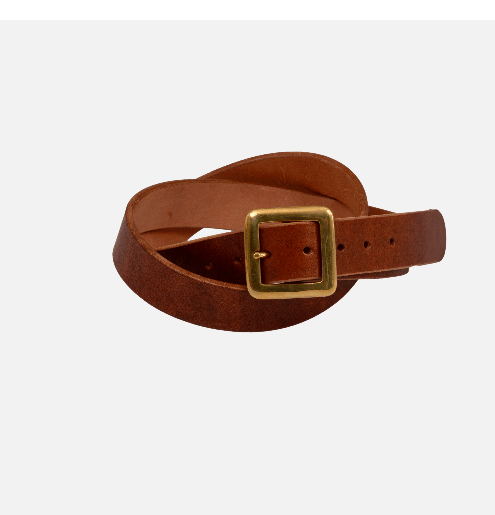 Ceinture Biff Square Belt Marron