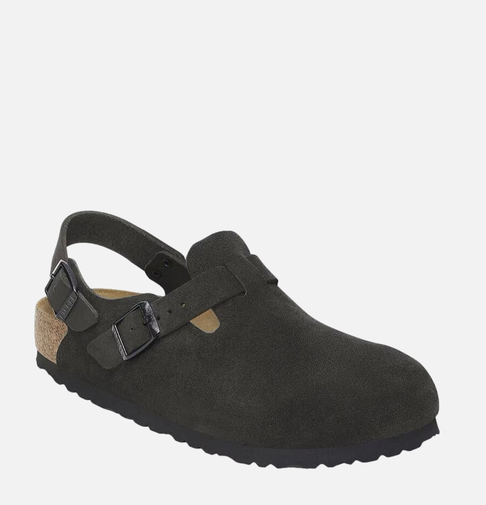 Birkenstock Mules Tokio Noir Suede Étroite