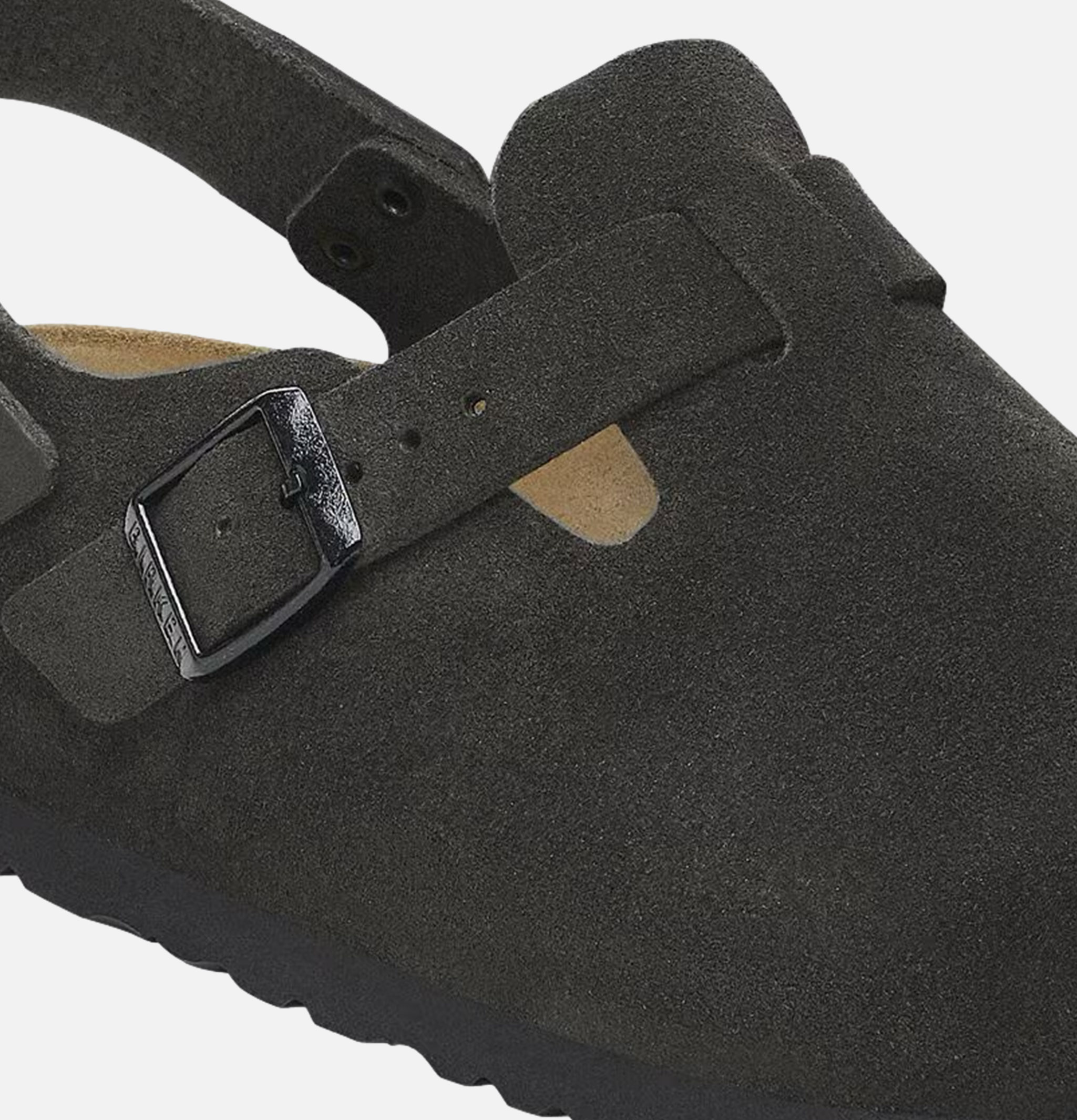 Birkenstock Mules Tokio Noir Suede Étroite