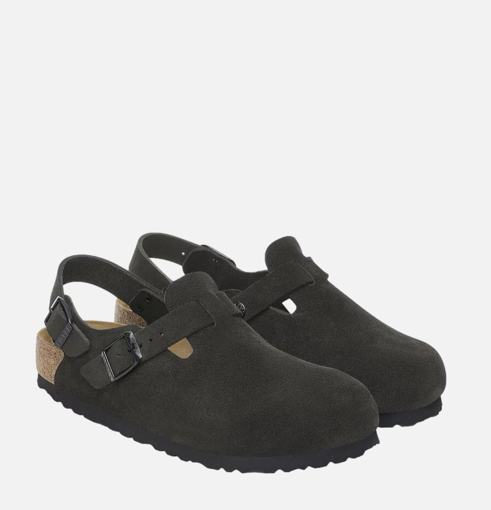 Birkenstock Mules Tokio Noir Suede Étroite