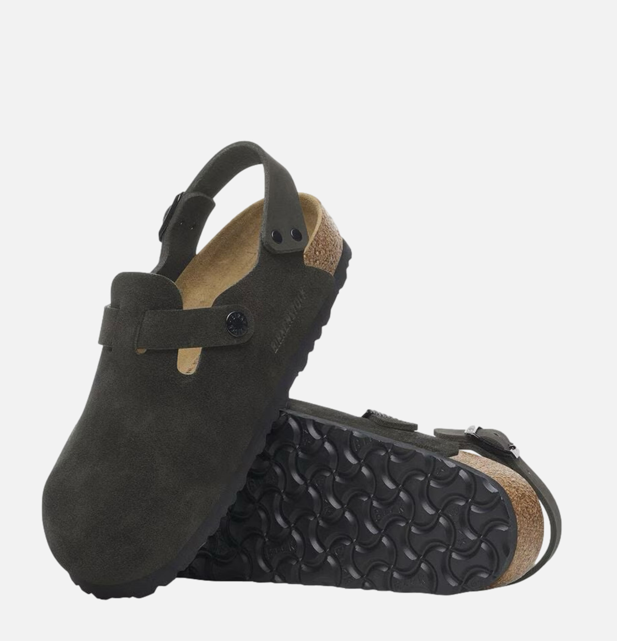 Birkenstock Mules Tokio Black Suede Narrow