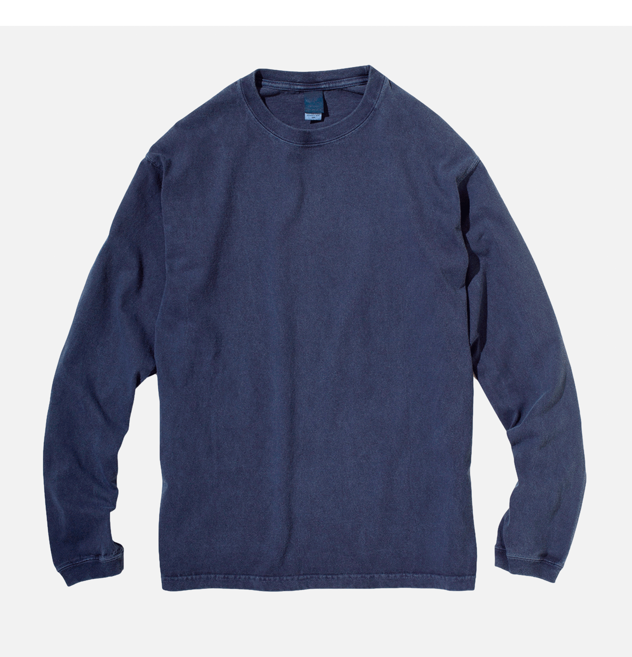Good On Japan Long Sleeve Crew Tee Navy.