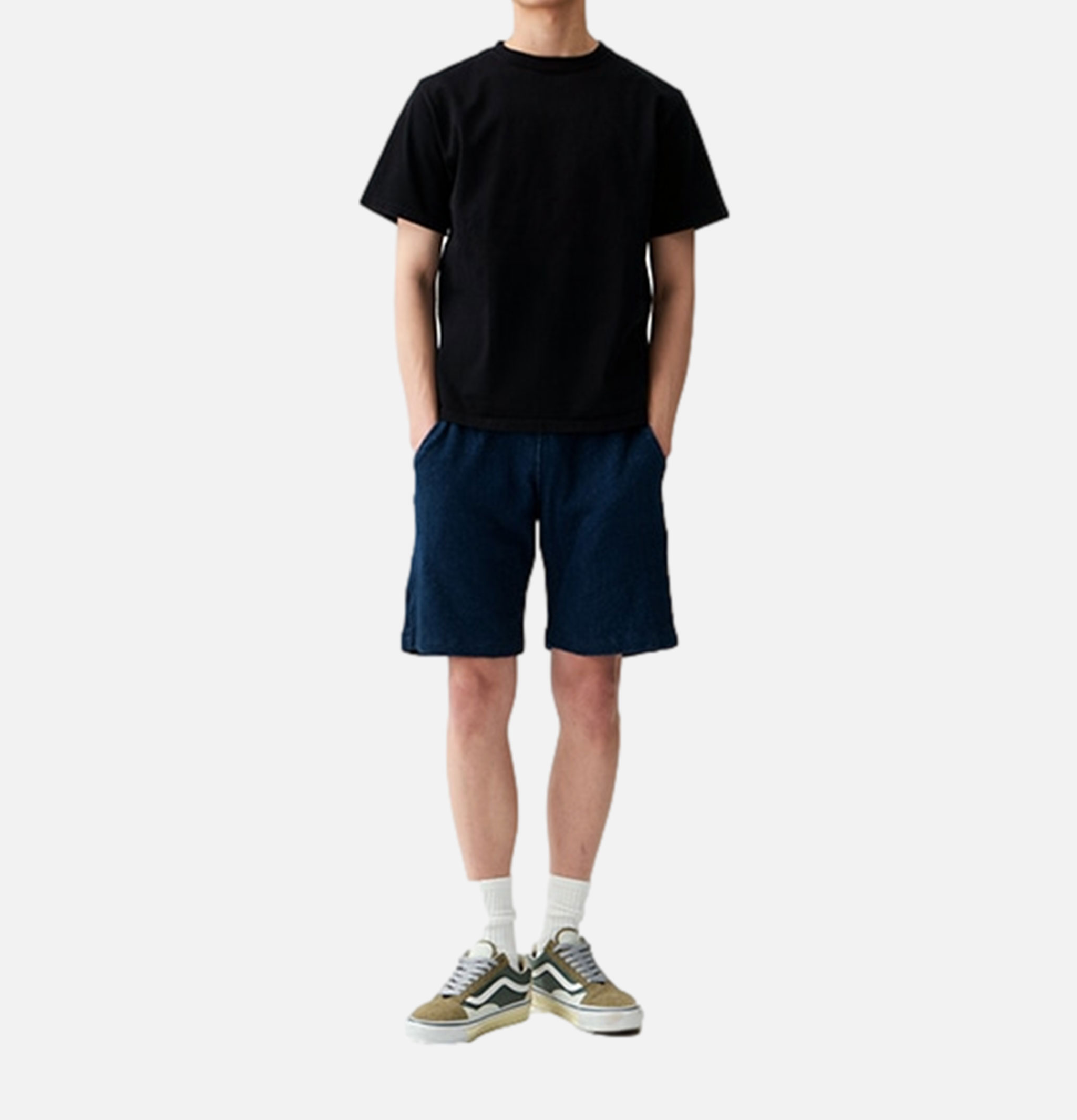 T-shirt Good On Japan Heavy Crew Tee Non Pigment Black
