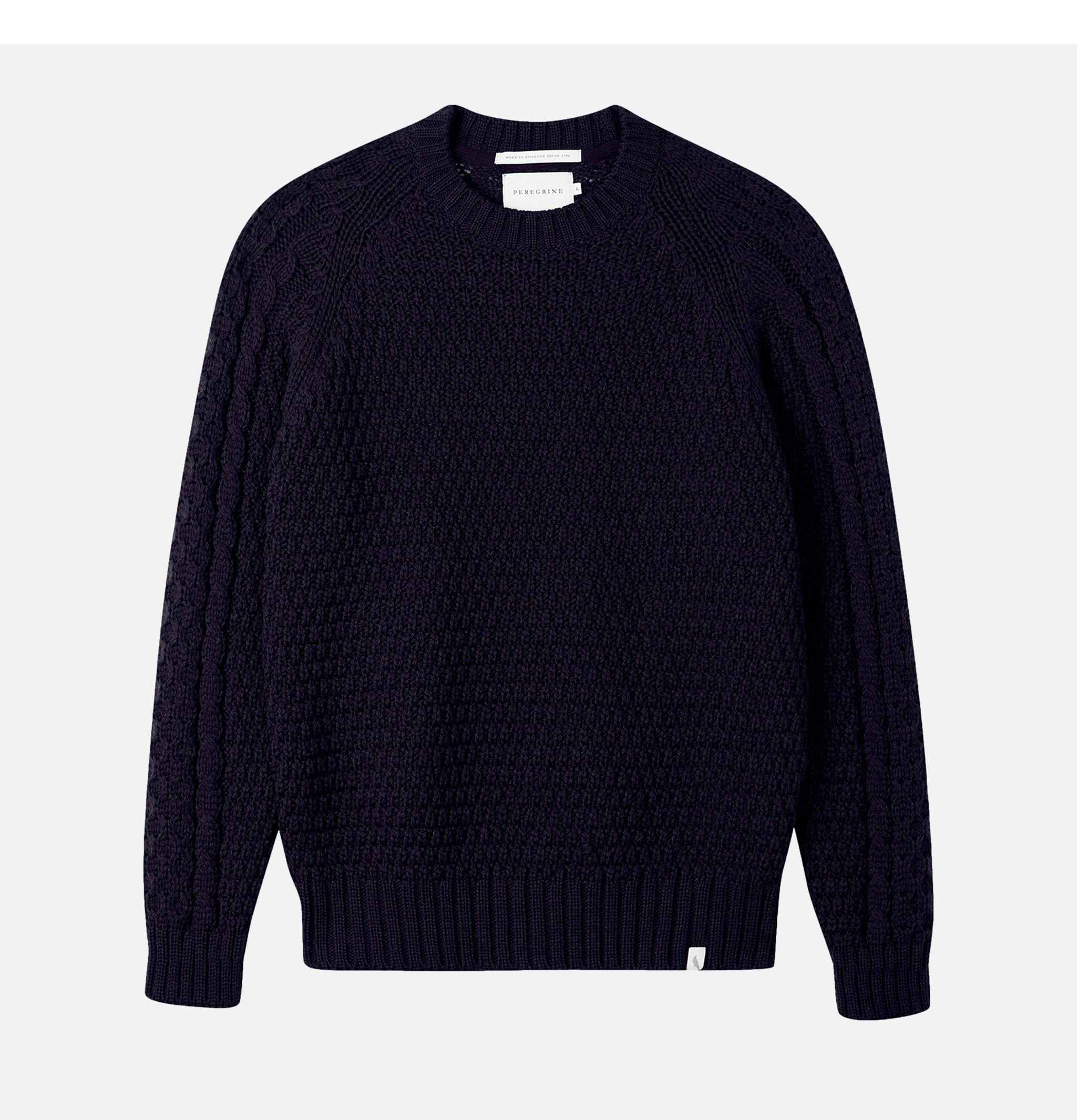 Peregrine Pull Winston Crew Wool NAvy