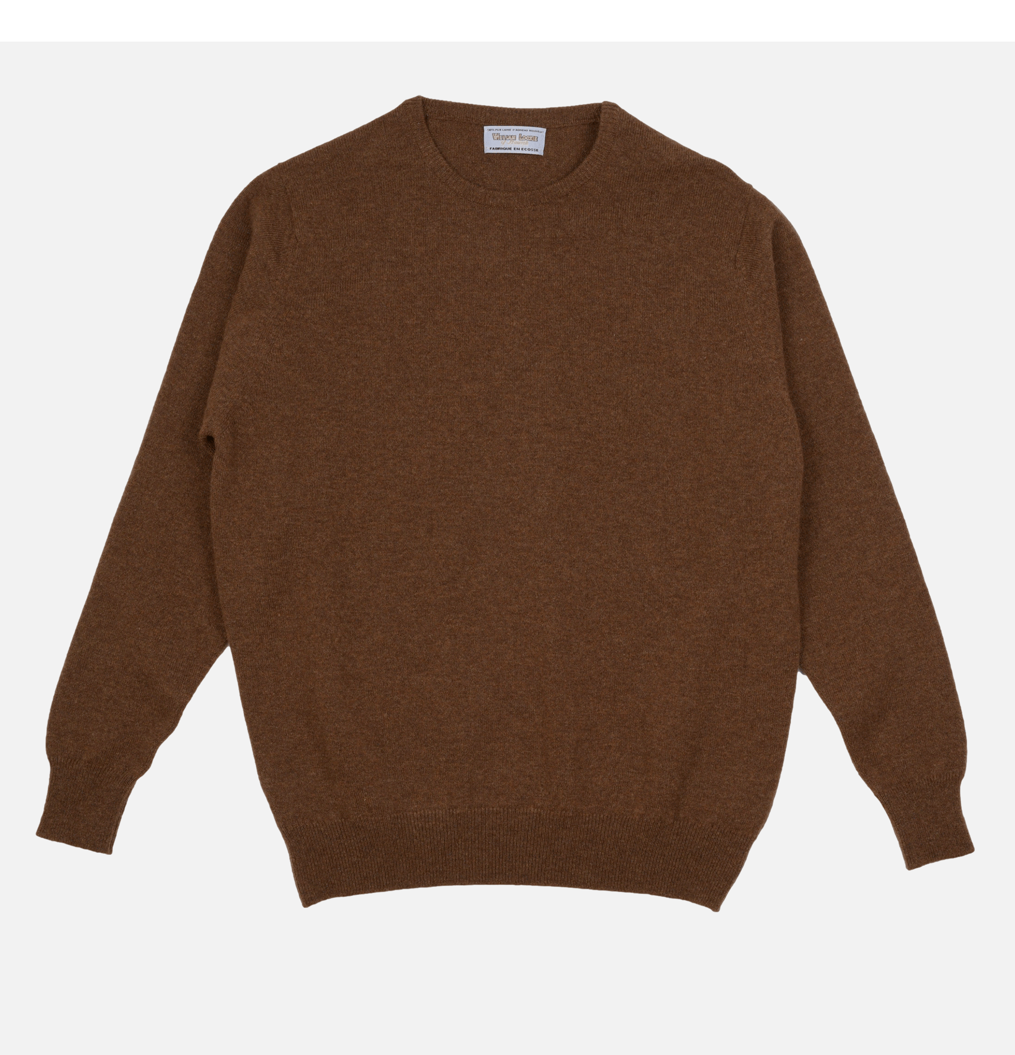 William Lockie Round Neck Pullover Brown.