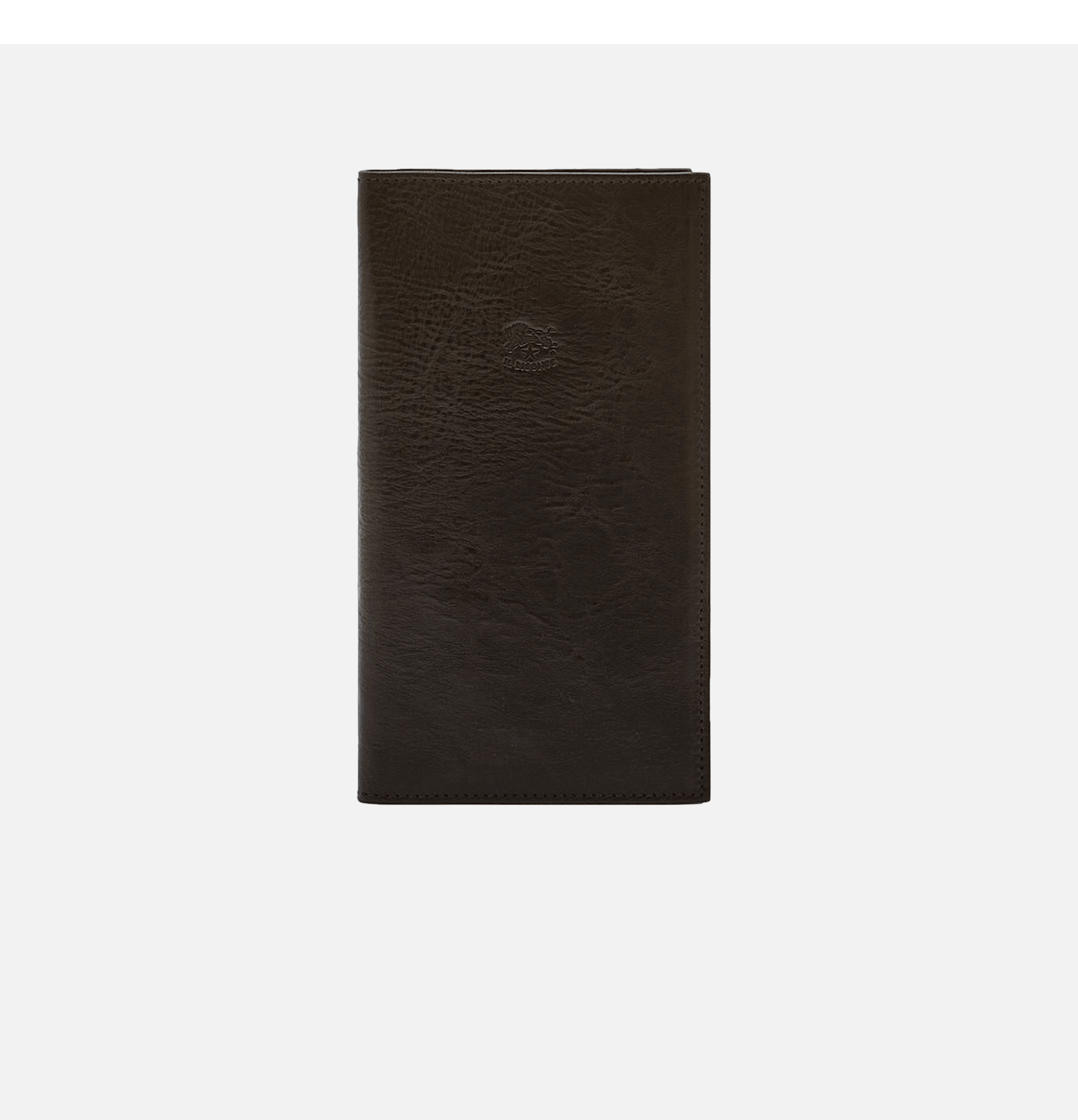 Il Bisonte Porte-cartes Long Cuir Noir.