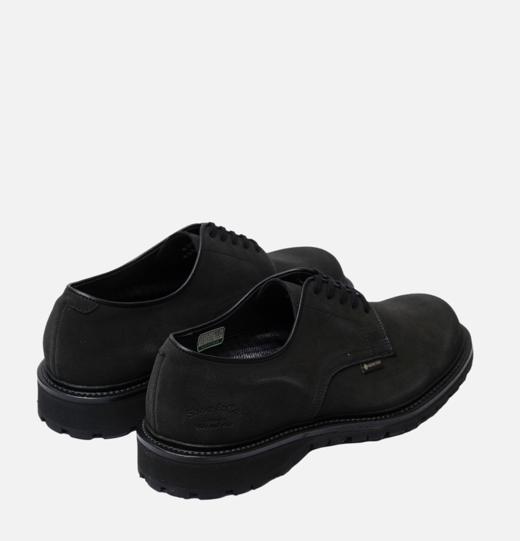 Regal Shoe & Co Chaussures Plaintoe Gtx Suede Blk Goretex