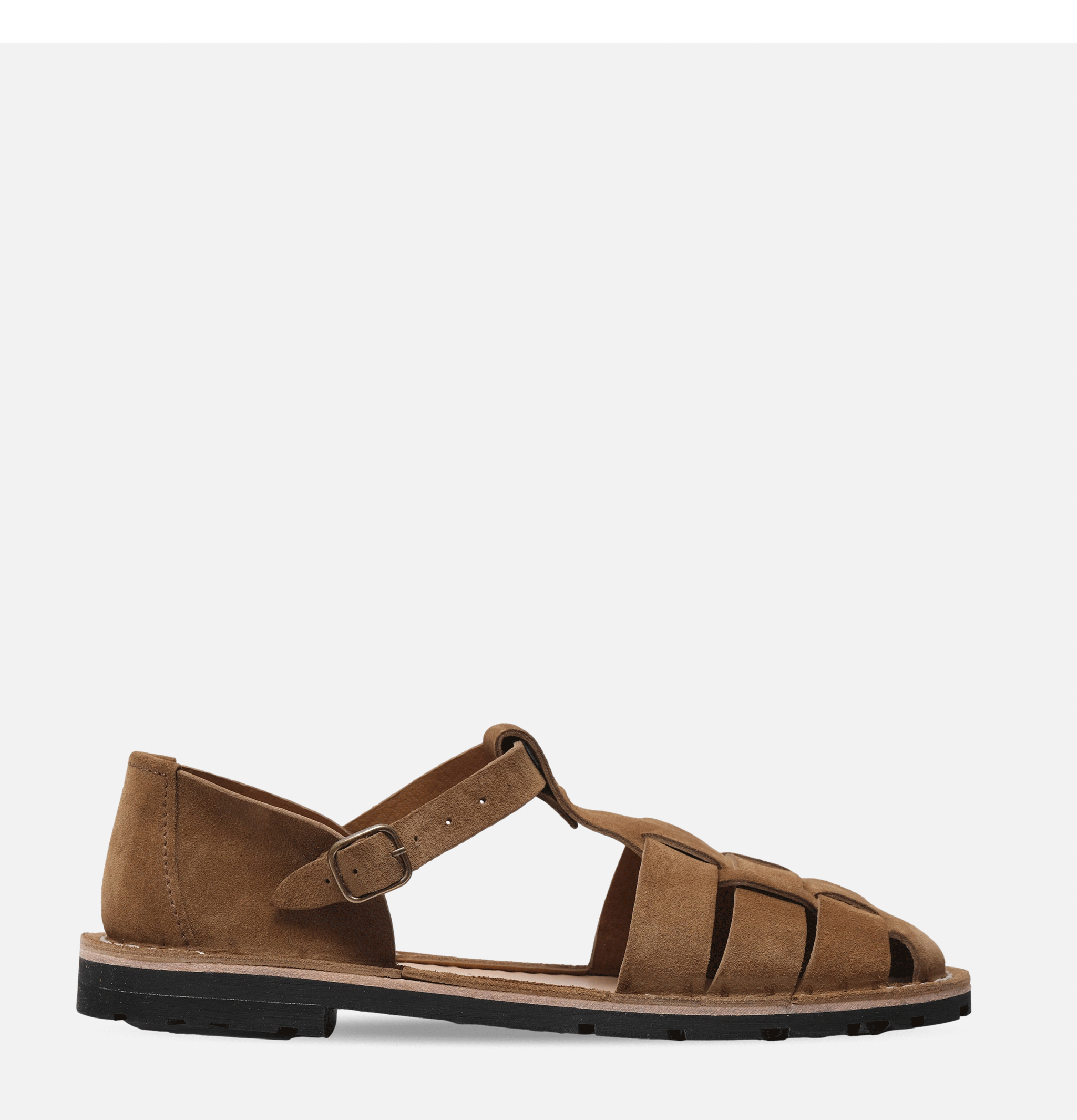 Steve Mono | Artisanal Sandals Cognac | Royalcheese Paris
