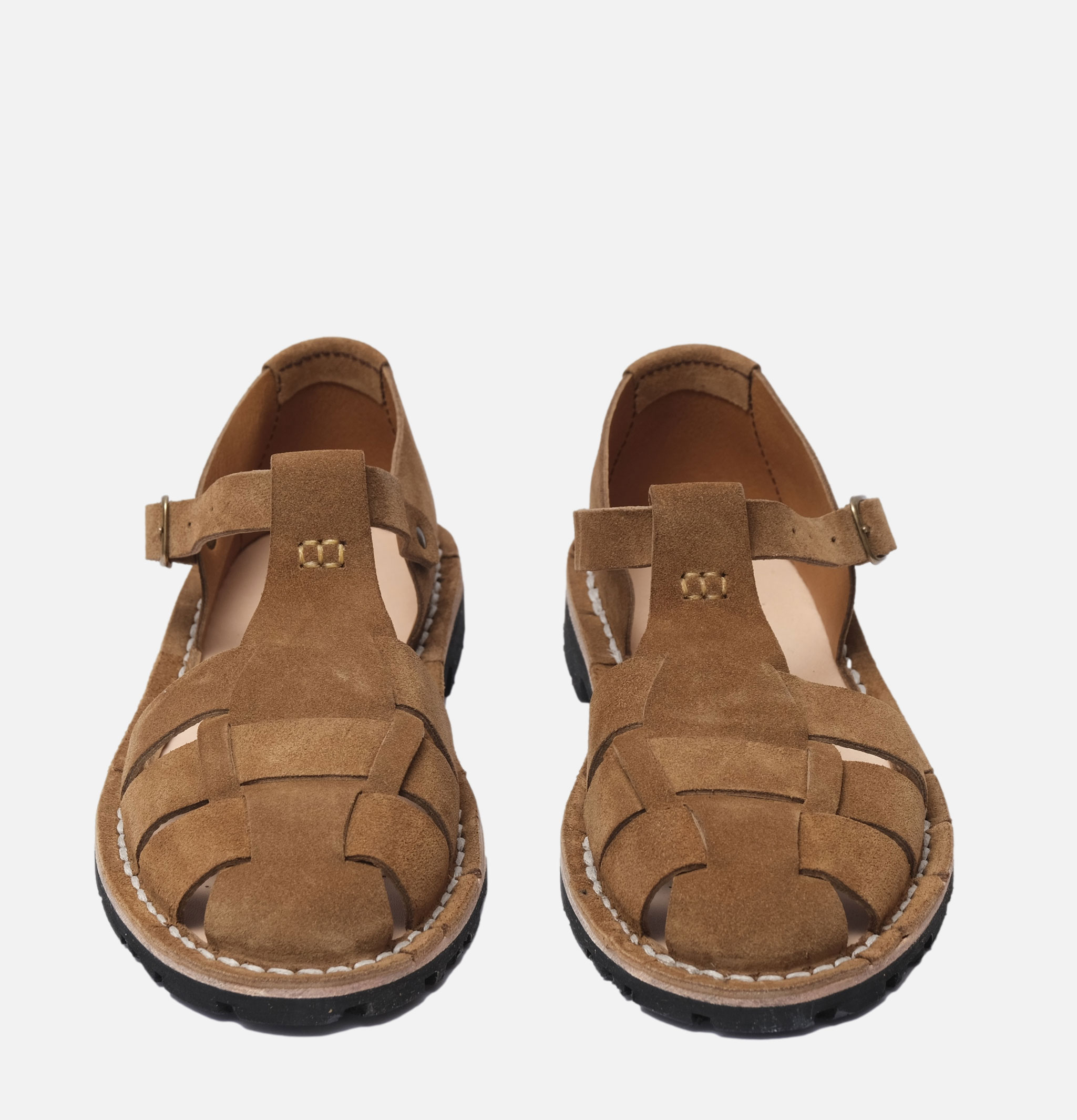 Steve Mono | Artisanal Sandals Cognac | Royalcheese Paris