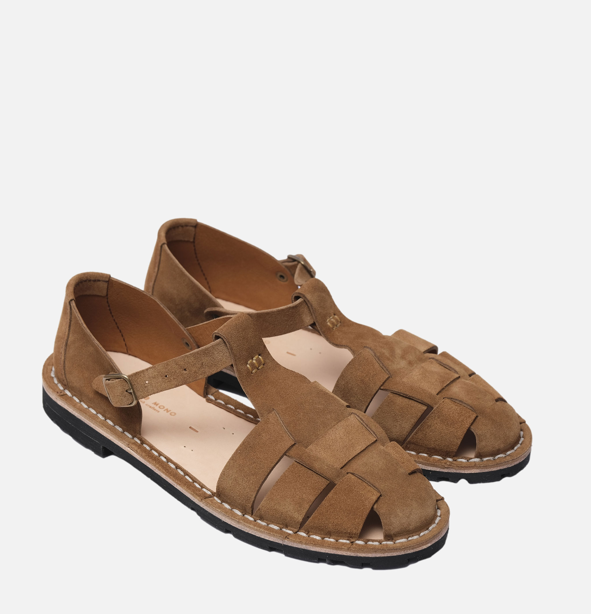 Steve Mono | Artisanal Sandals Cognac | Royalcheese Paris