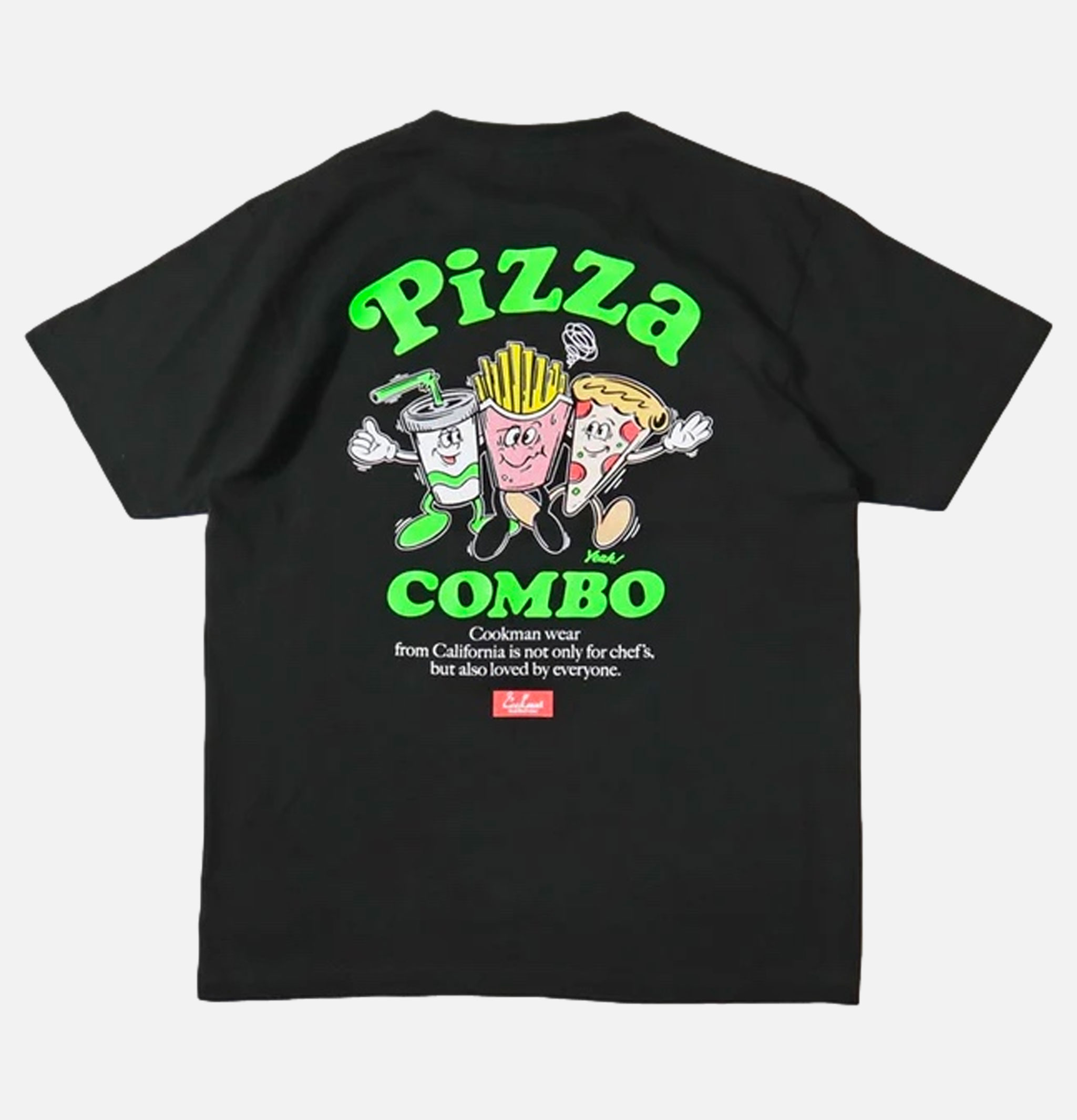 Cookman T-shirt Pizza Combo Black