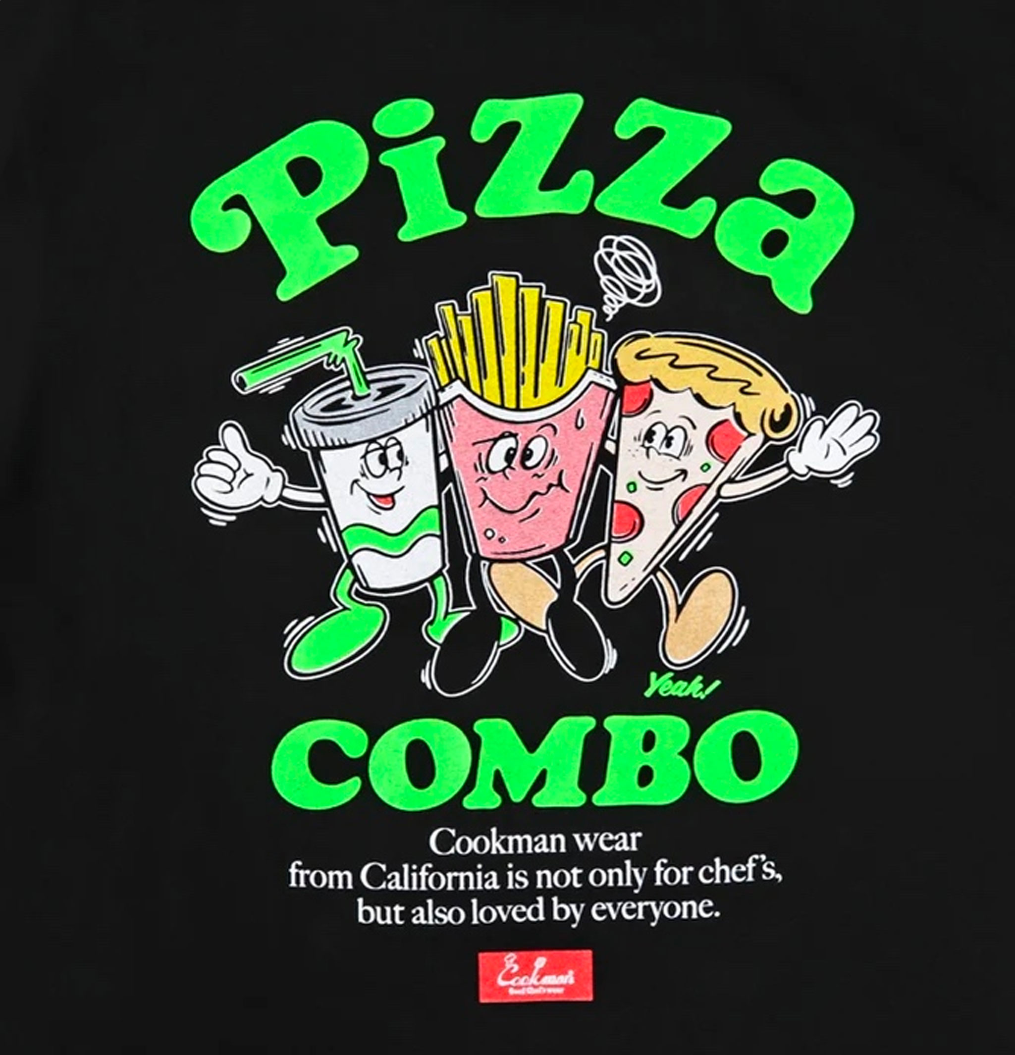 Cookman T-shirt Pizza Combo Black