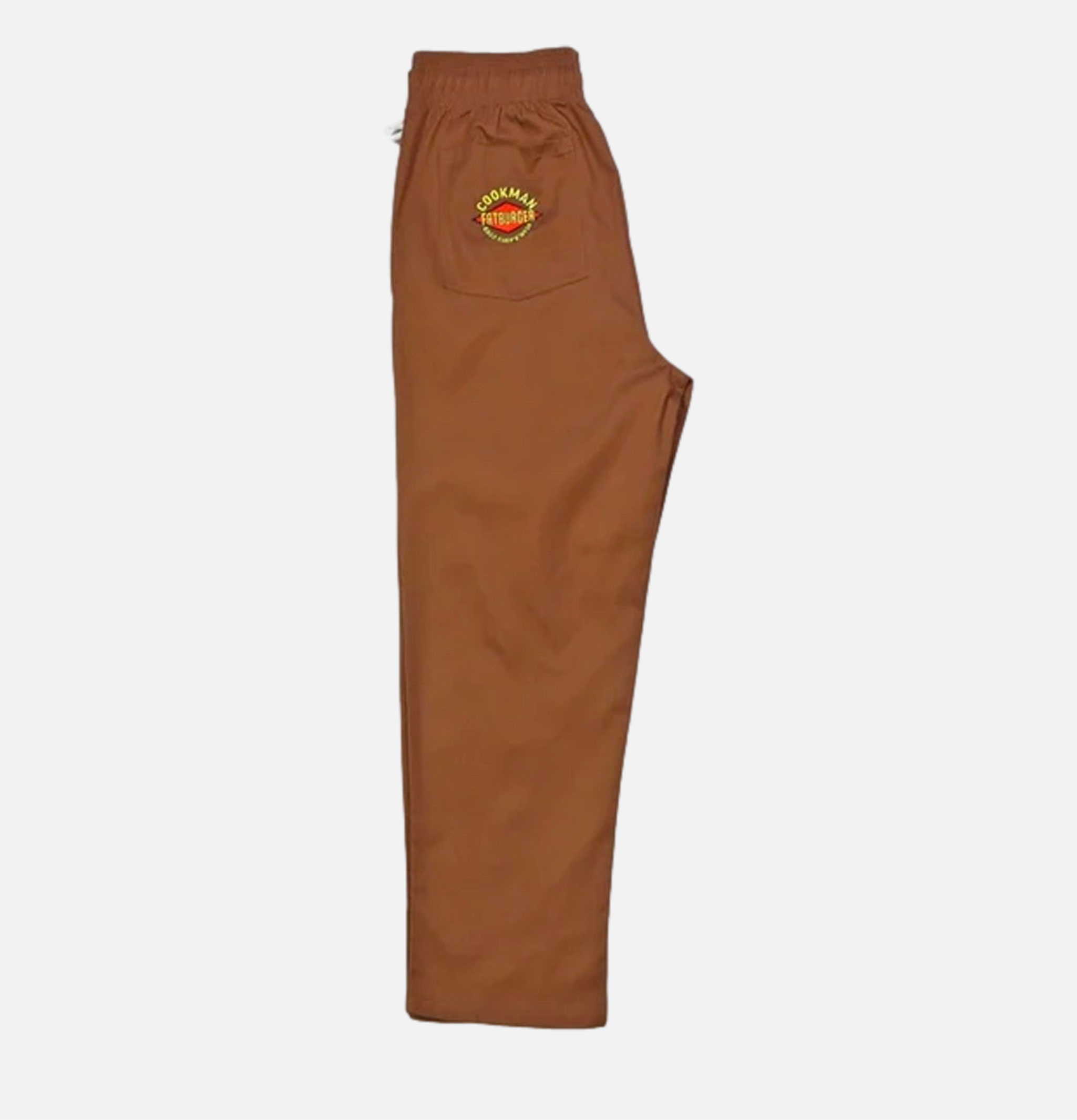 Cookman x Fatburger Chef Pants Semiwide Chocolate