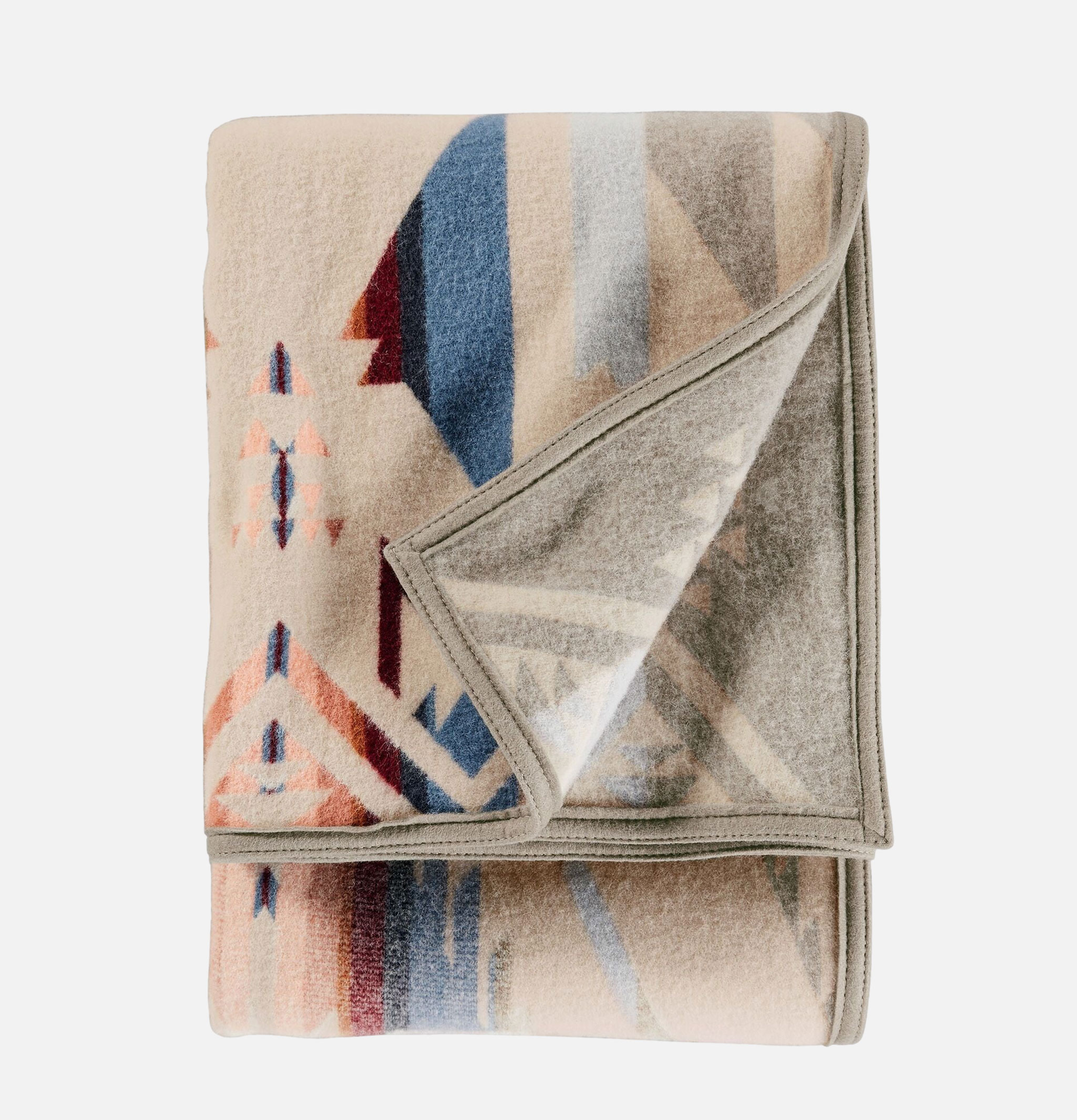 Pendleton Jacquard Couverture Throw White