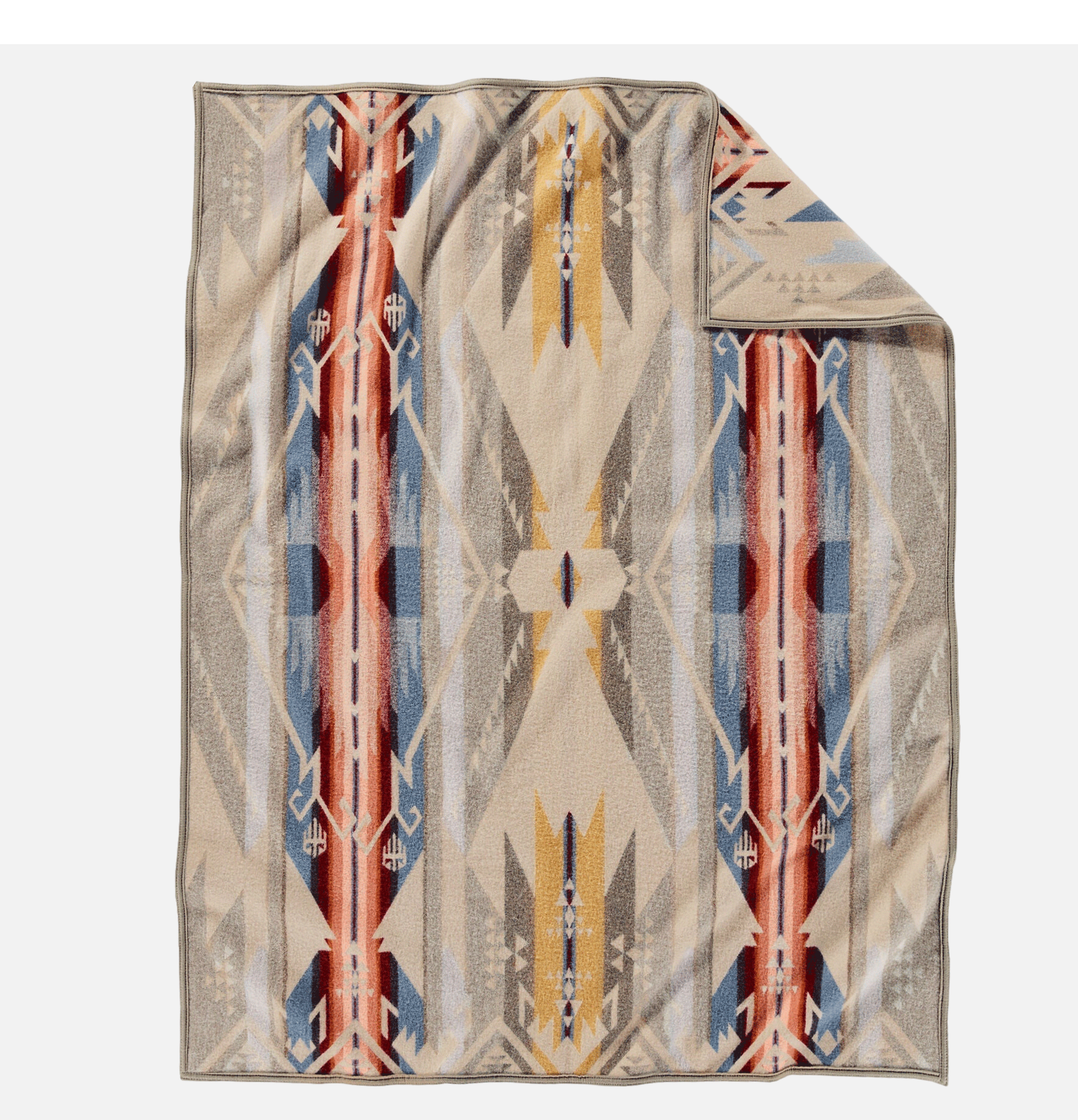 Pendleton Jacquard Couverture Throw White