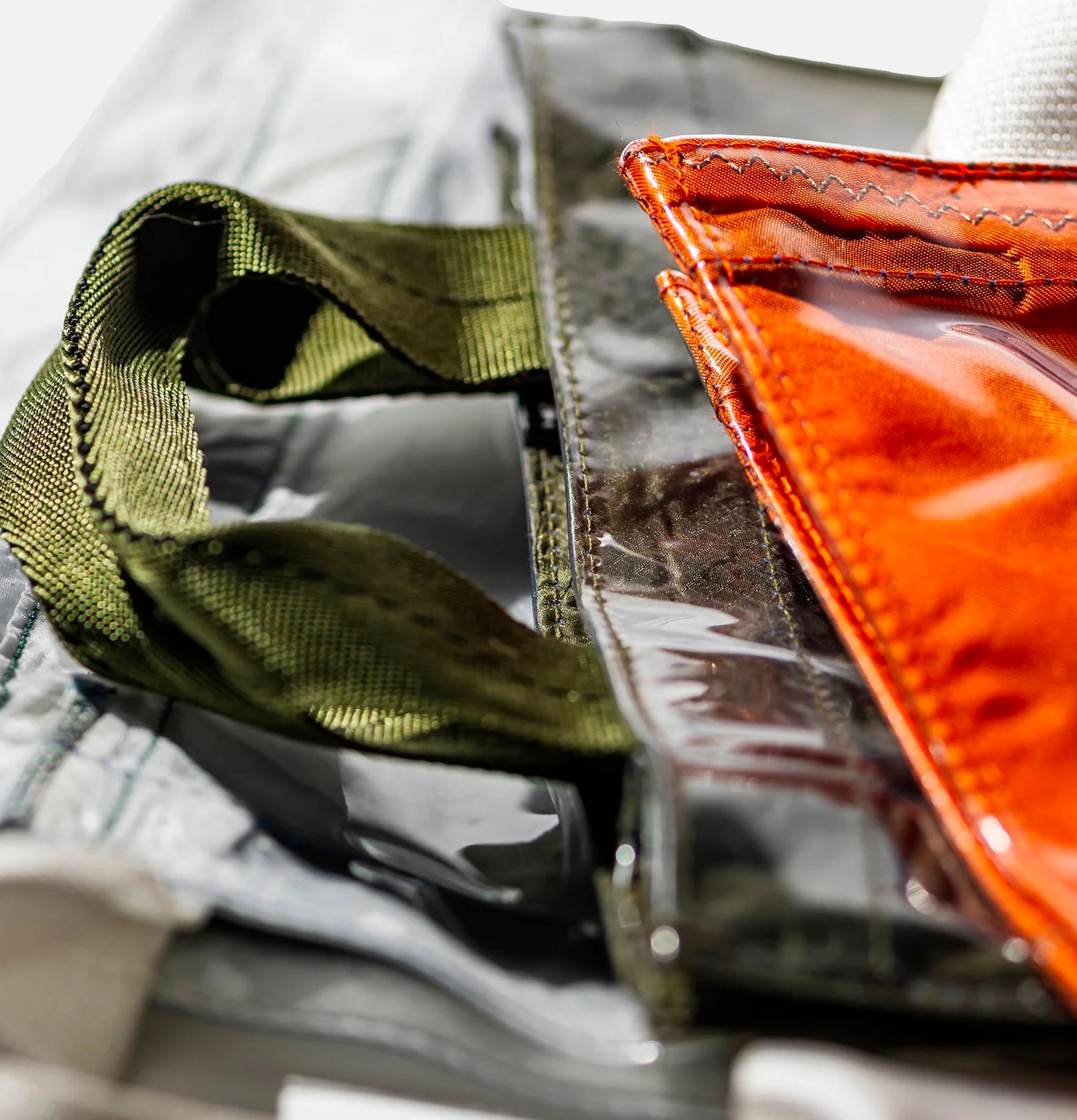 Puebco Covered Parachute Document Bag Olive