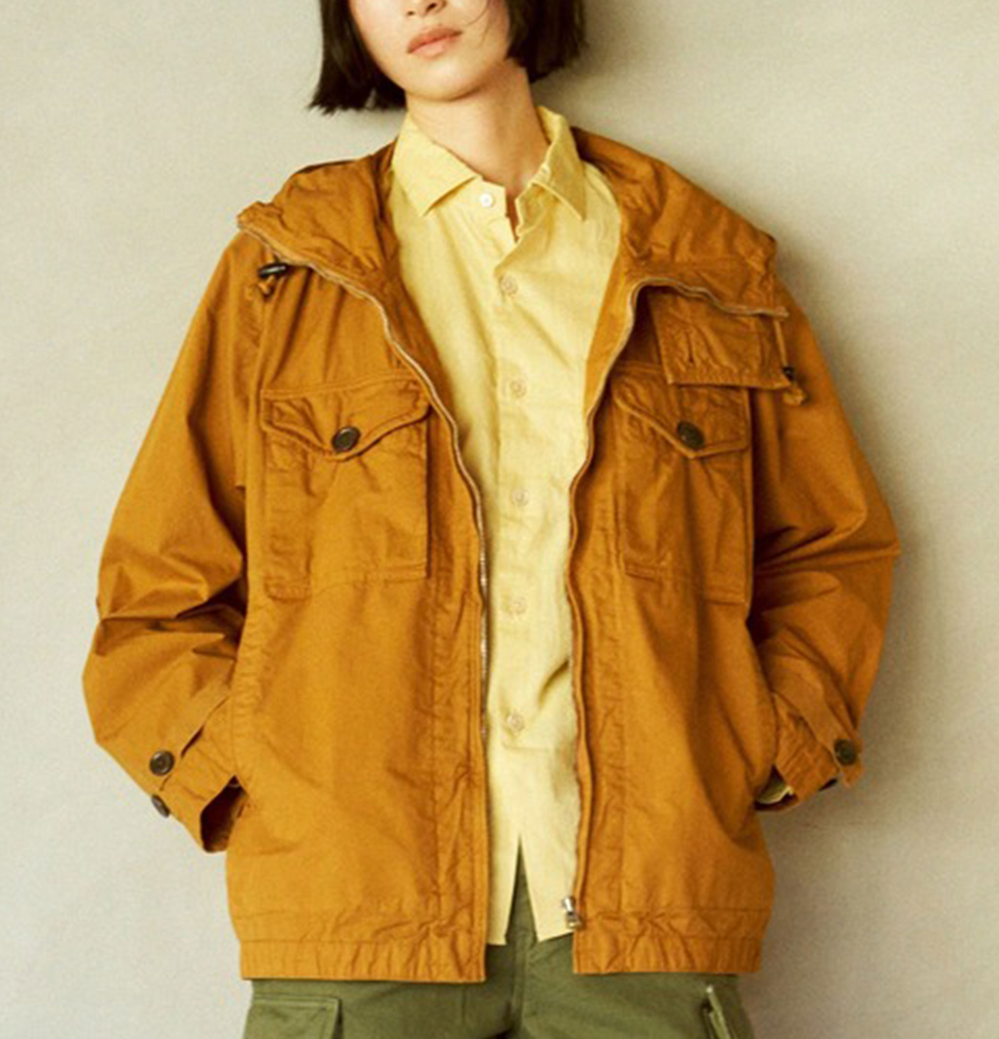 OMNIGOD Parka Military Hoodie Orange
