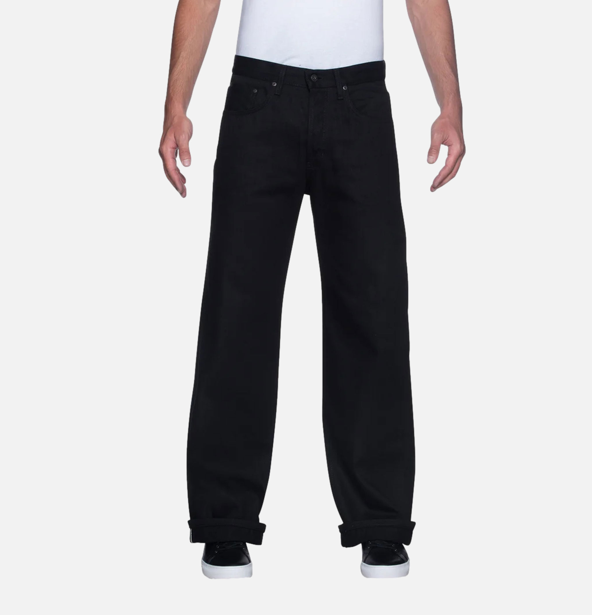 Naked & Famous Jean Strong Guy Selvedge 13oz Noir