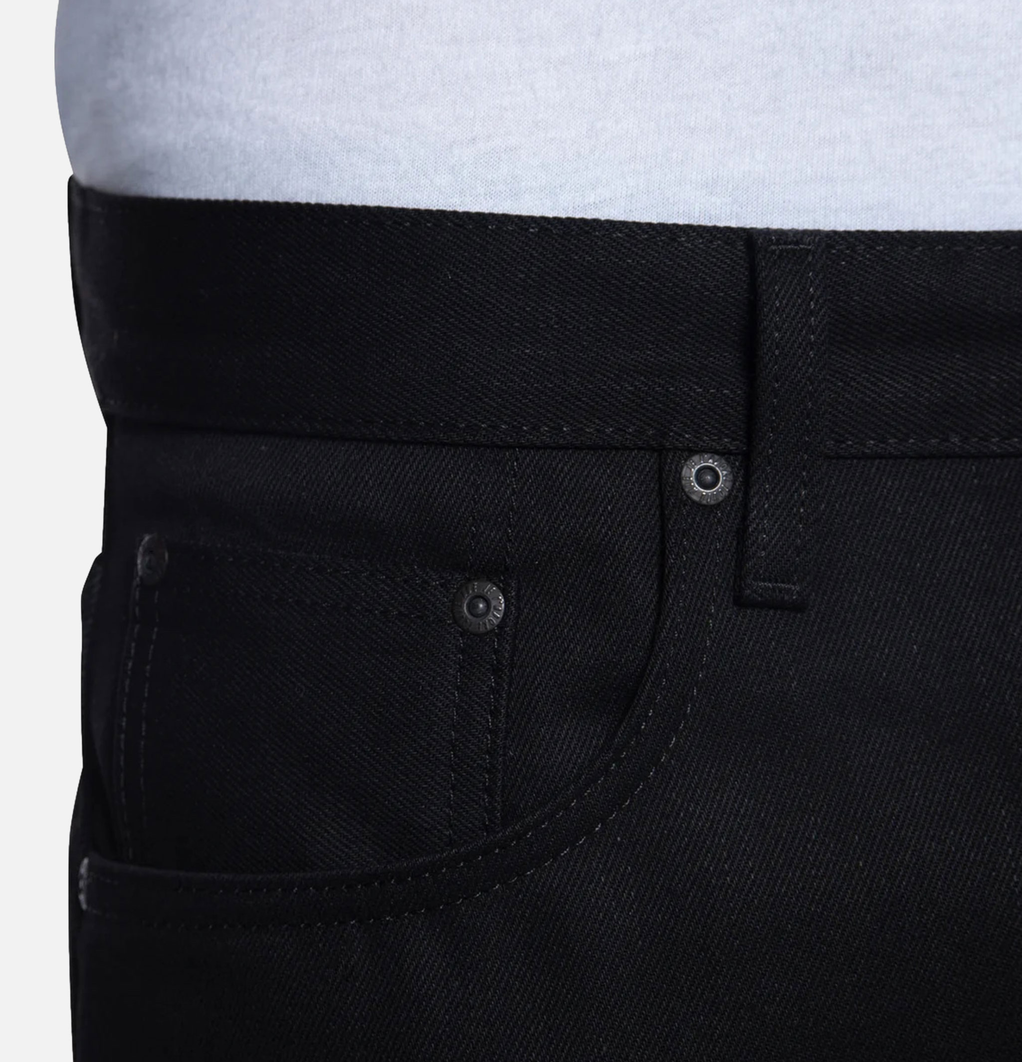 Naked & Famous Jean Strong Guy Selvedge 13oz Black
