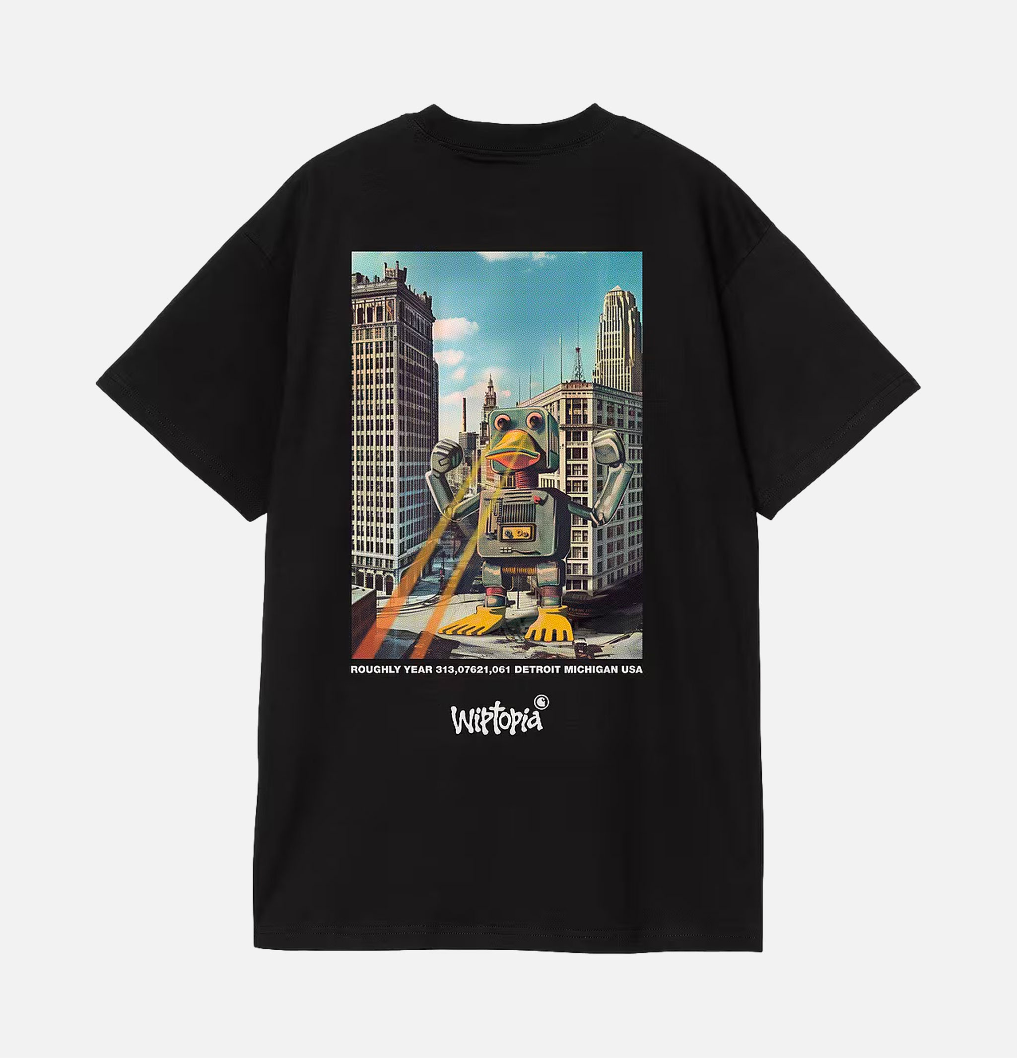 T-shirt Carhartt WIP Wiptopia Noir