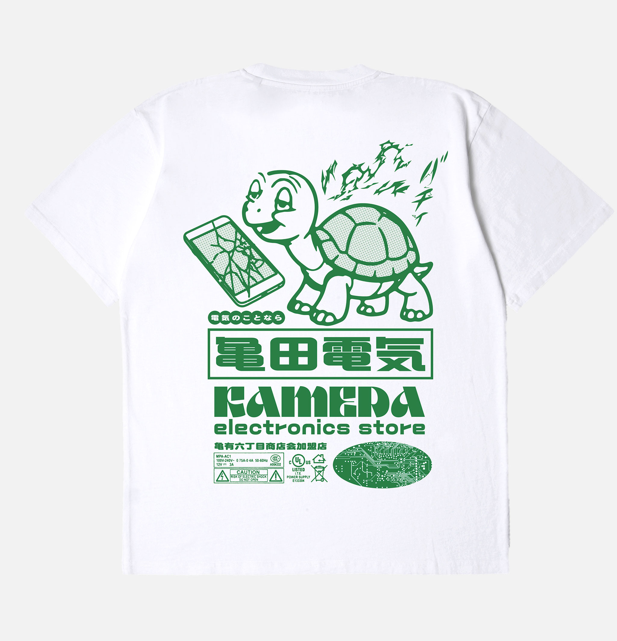T-shirt Edwin Kamera Blanc