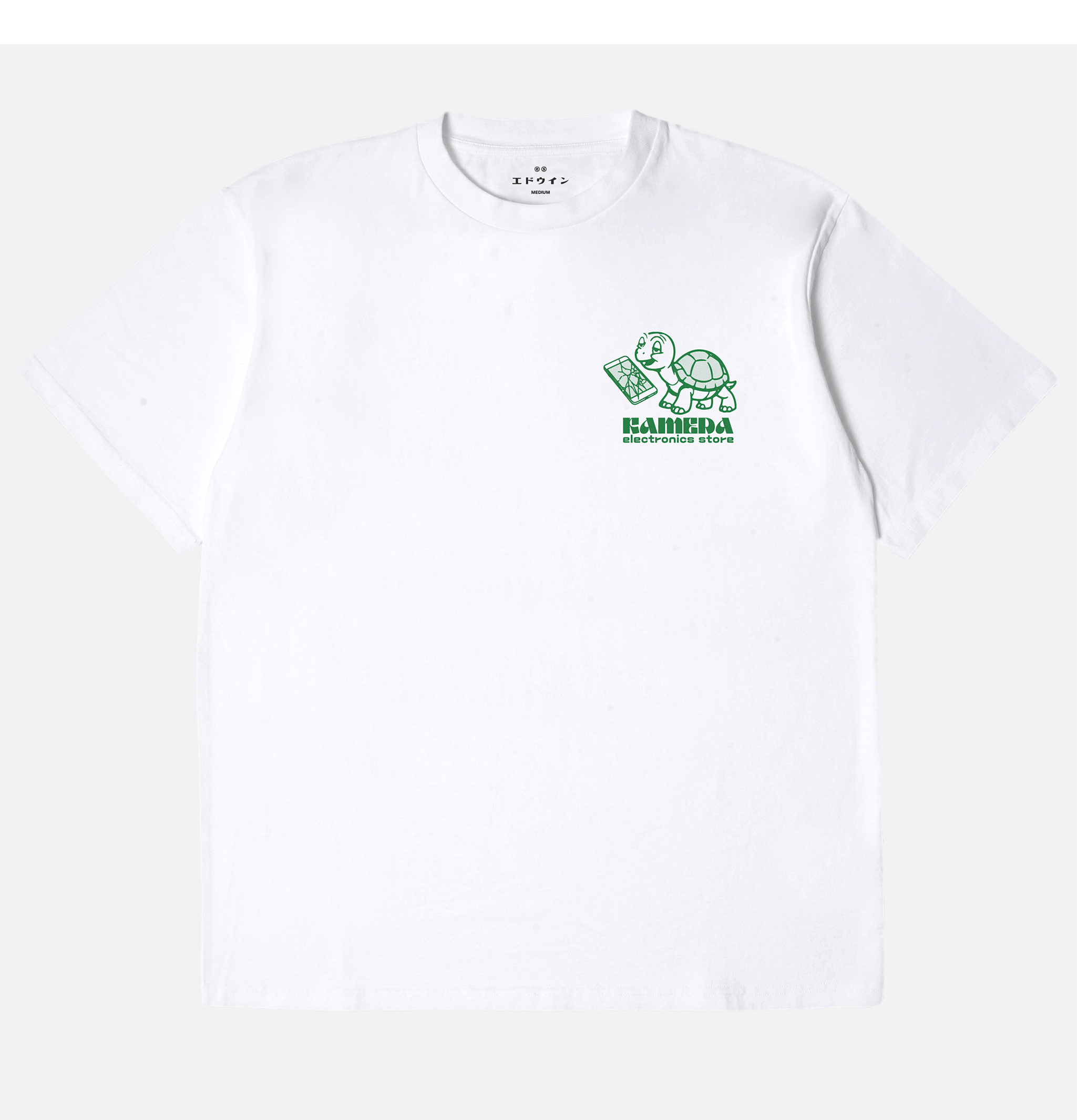 T-shirt Edwin Kamera Blanc