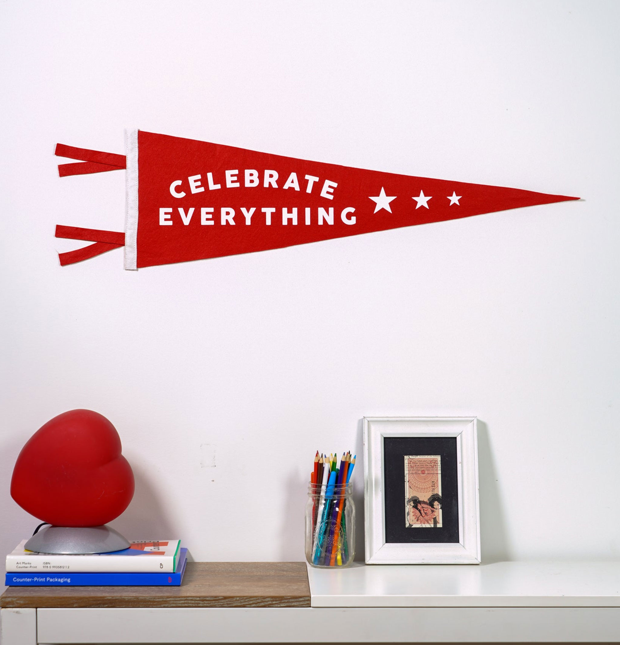 Oxford Pennant Celebrate Everything Pennant Red