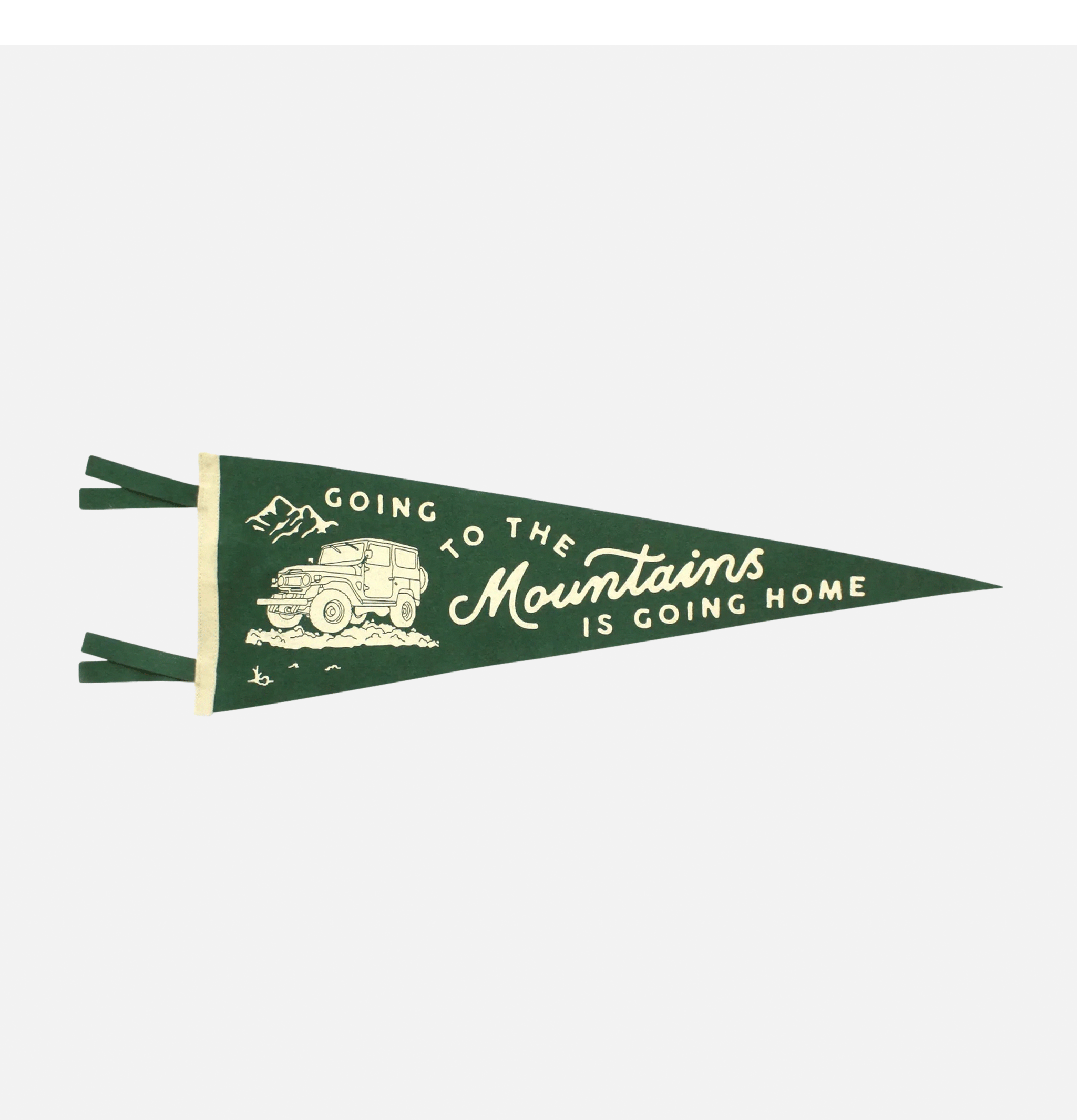 Oxford Pennant Going To The Mountain Pennant Vert