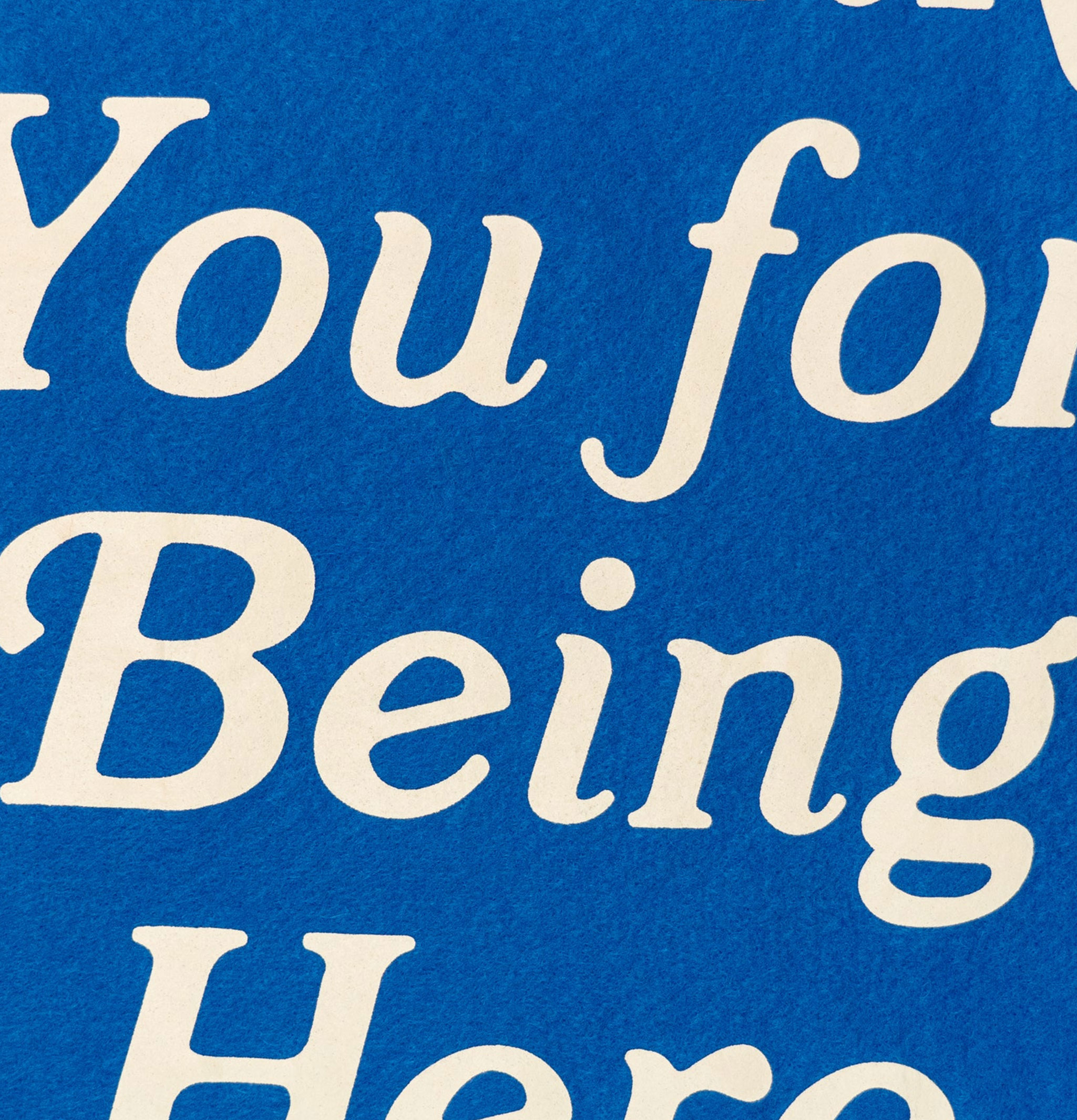 Oxford Pennant Drapeau Thank You Camp Bleu