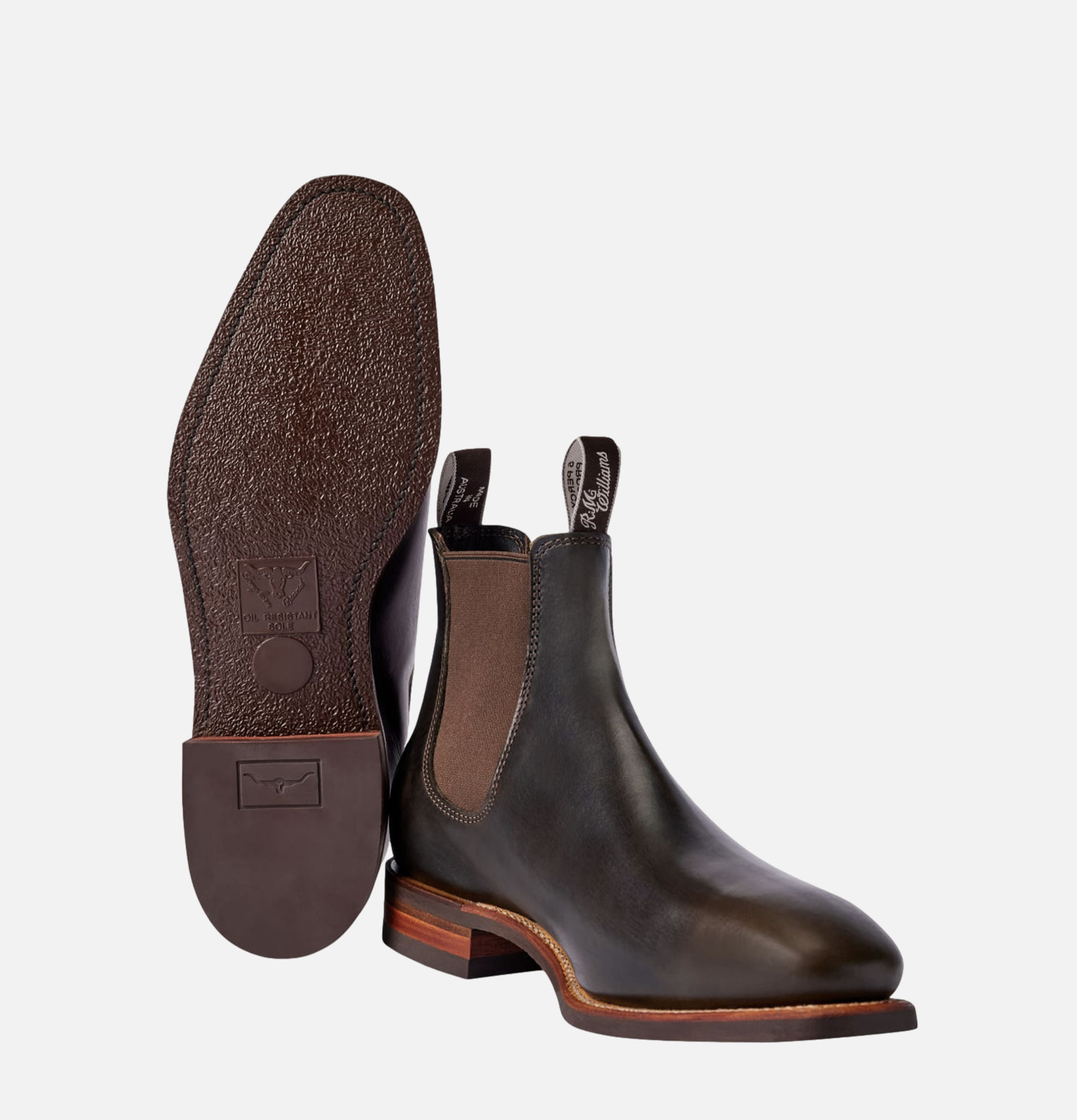 RM Williams Bottes Craftsman Confort Dark Olive