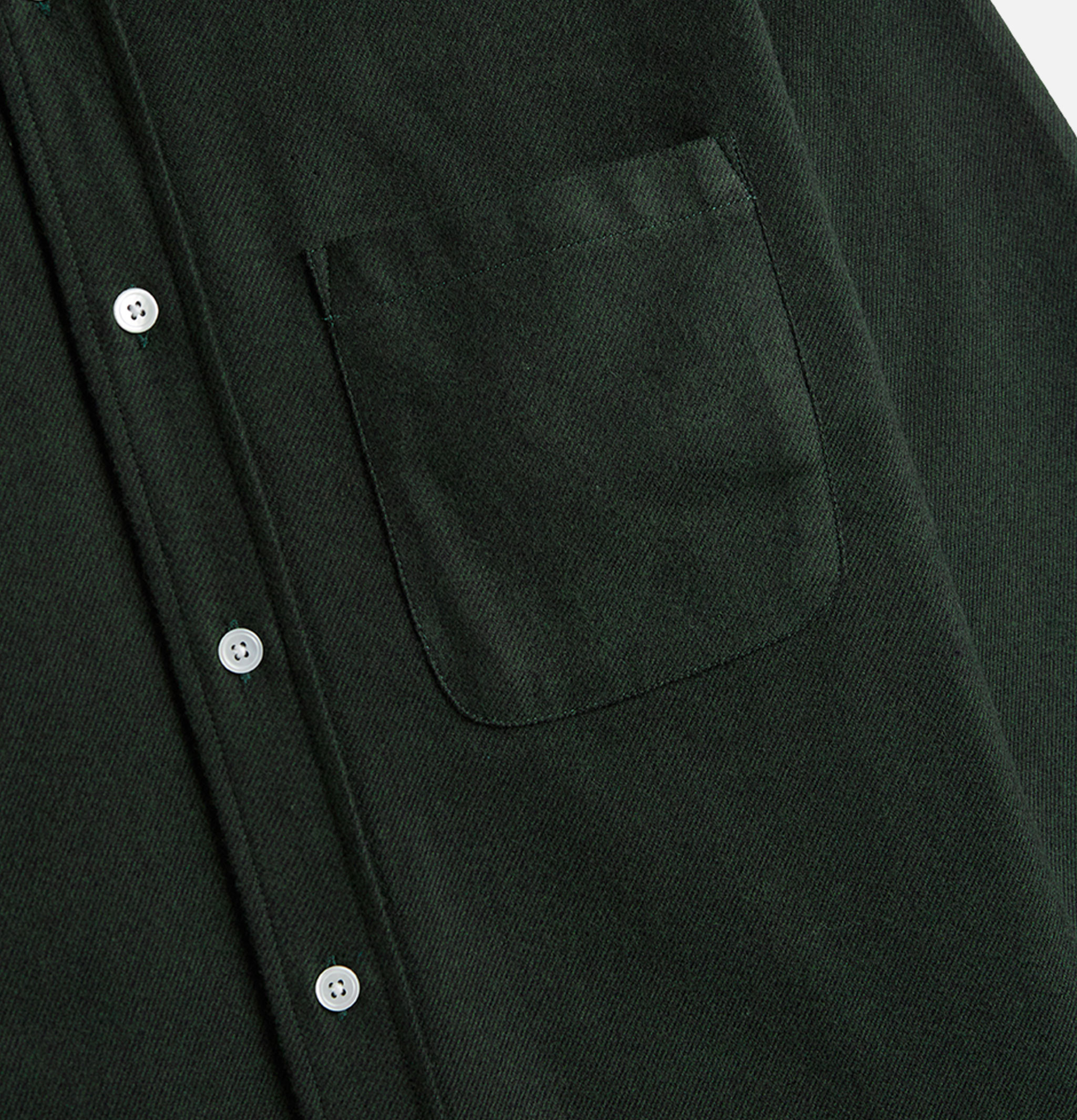 Portuguese Flannel Chemise Teca 2.0 Forest Green