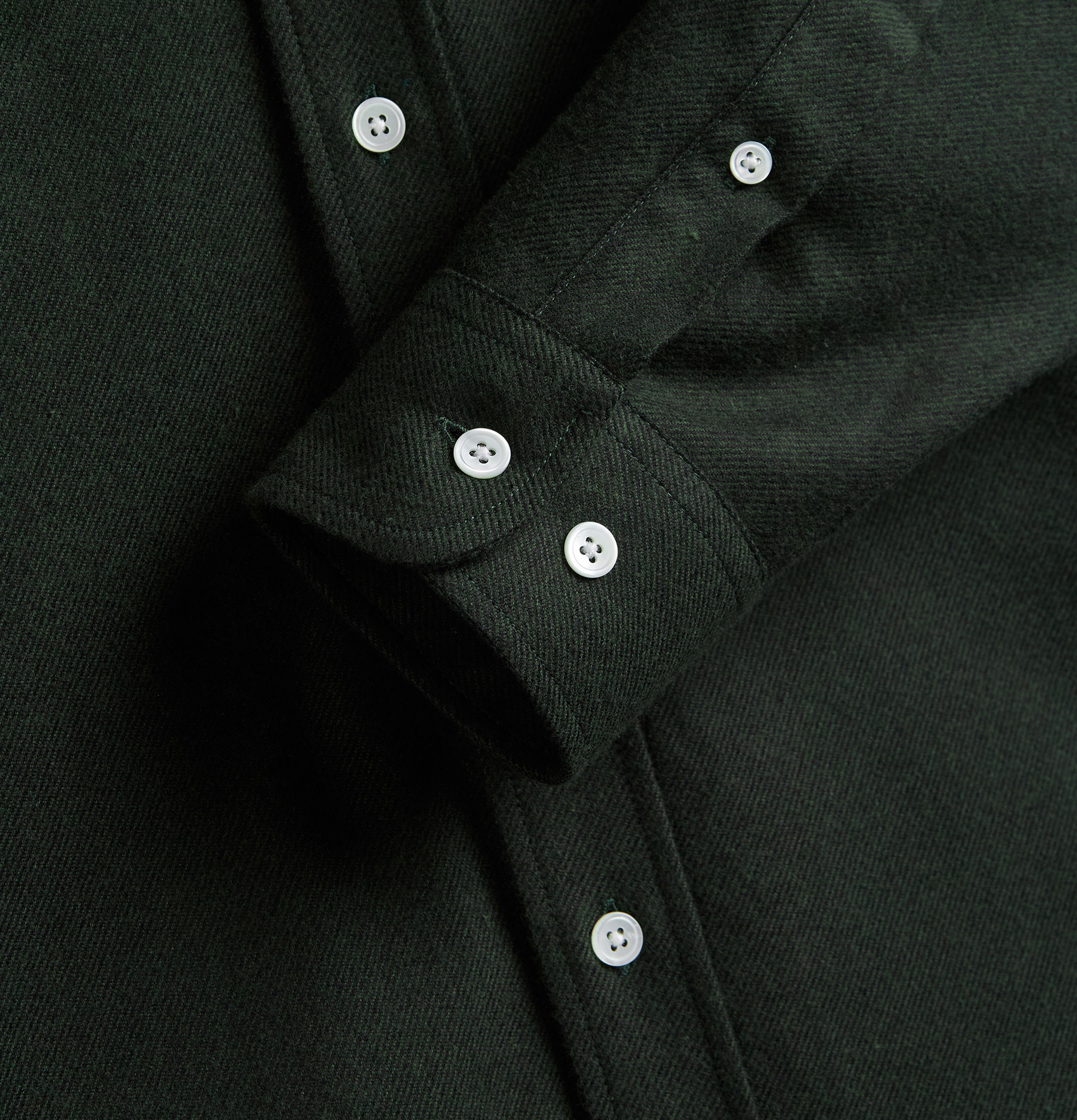 Portuguese Flannel Chemise Teca 2.0 Forest Green