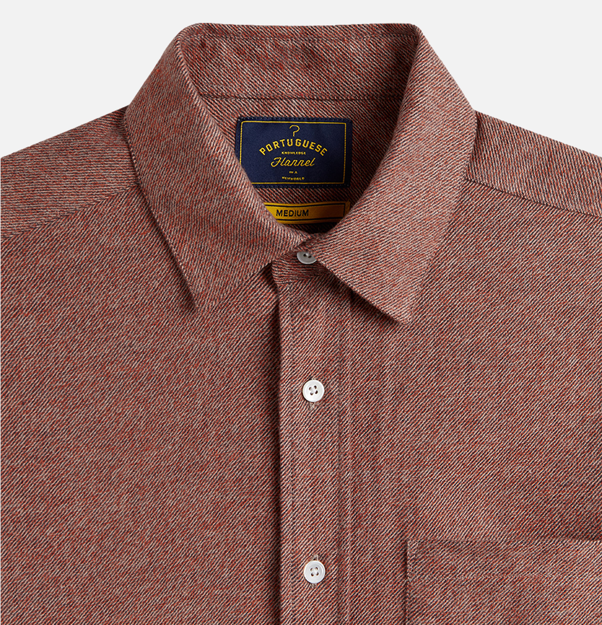 Portuguese Flannel Chemise Teca 2.0 Brick