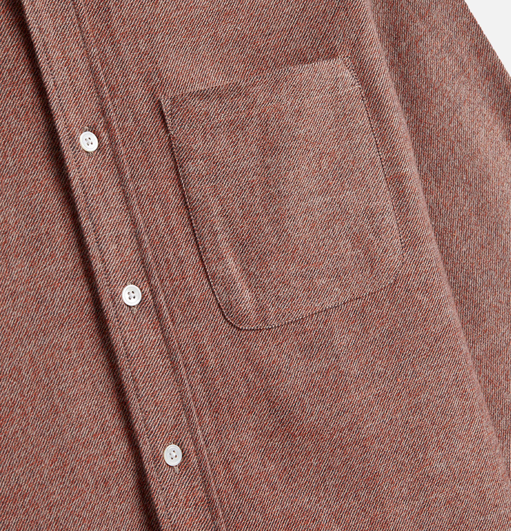 Portuguese Flannel Chemise Teca 2.0 Brick