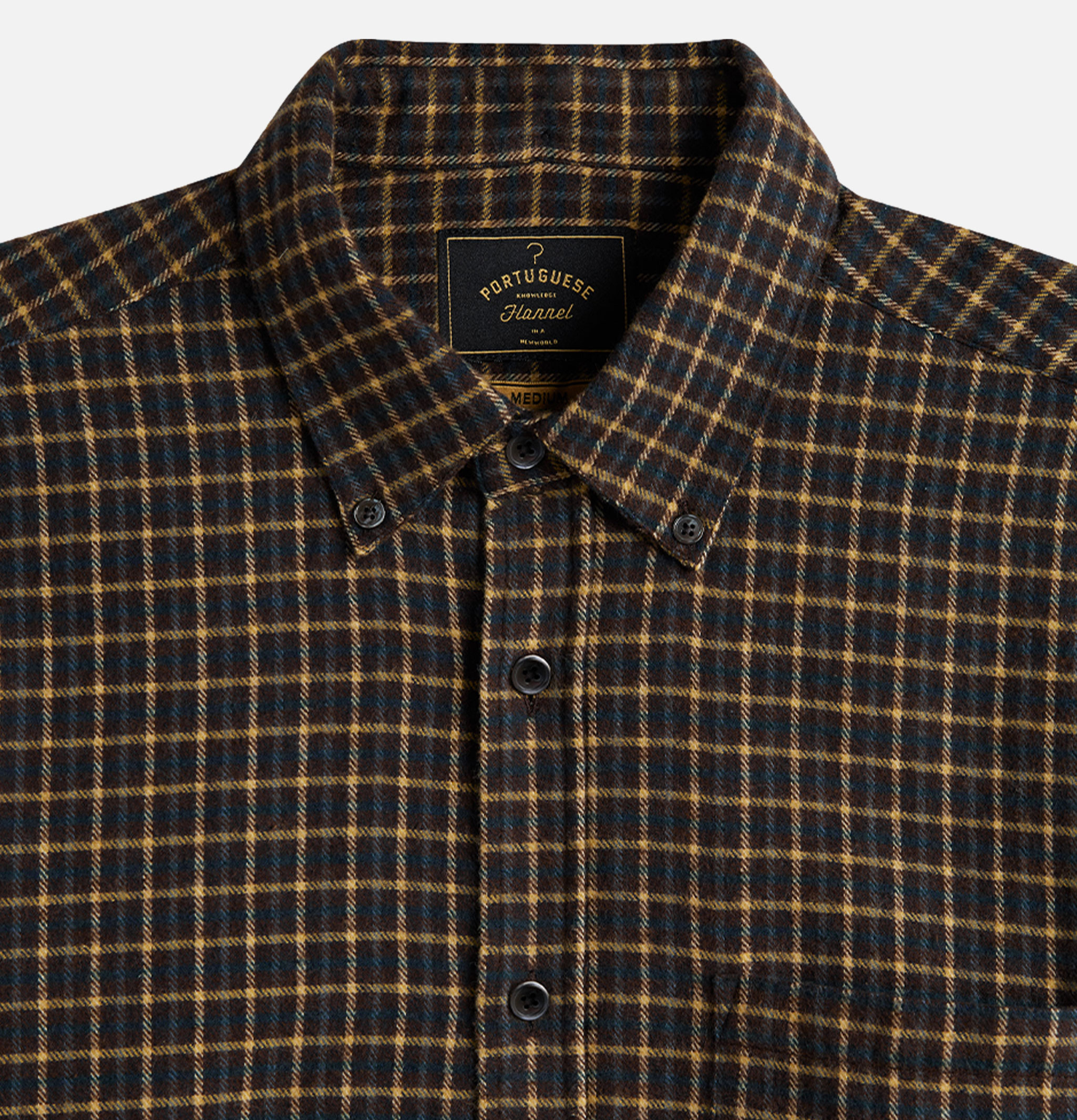 Portuguese Flannel Chemise Terra Marron