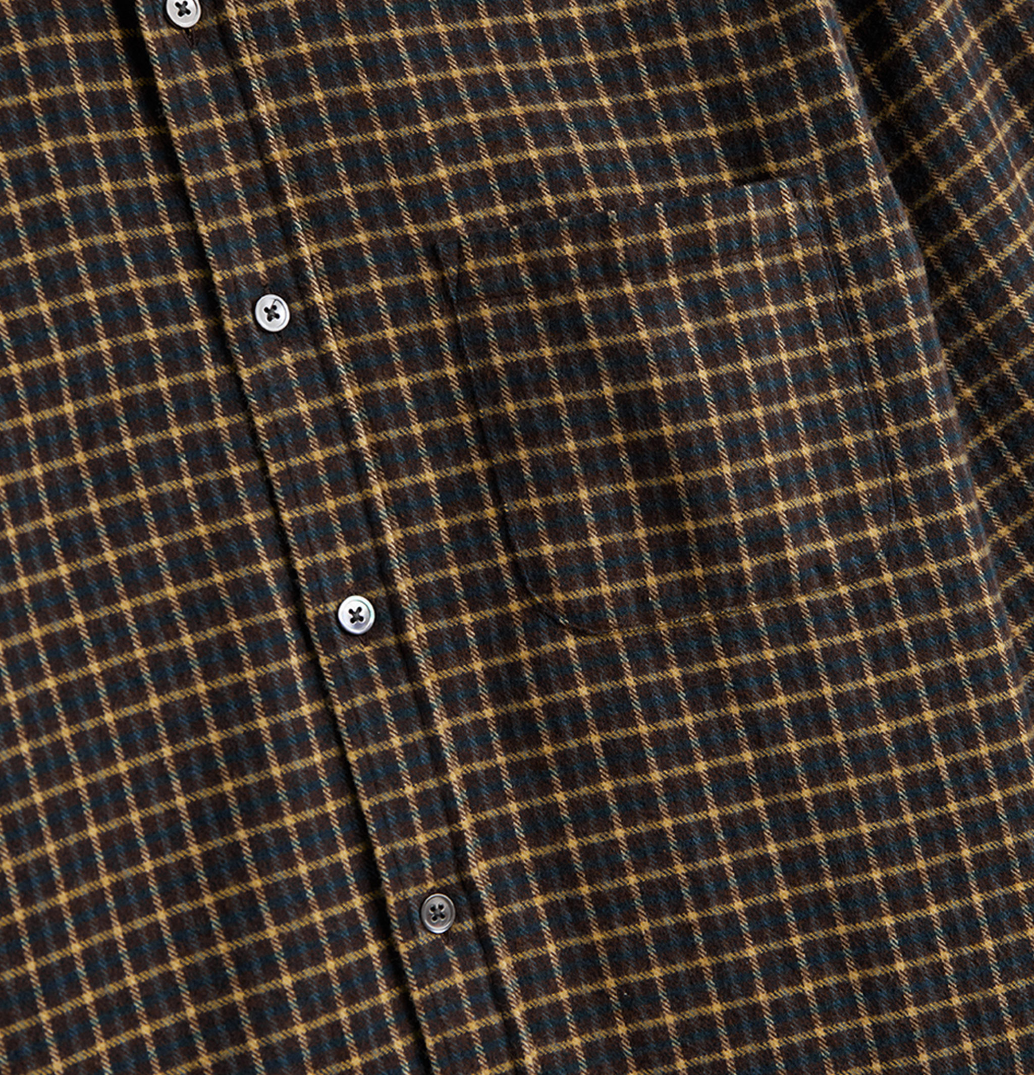 Portuguese Flannel Chemise Terra Marron