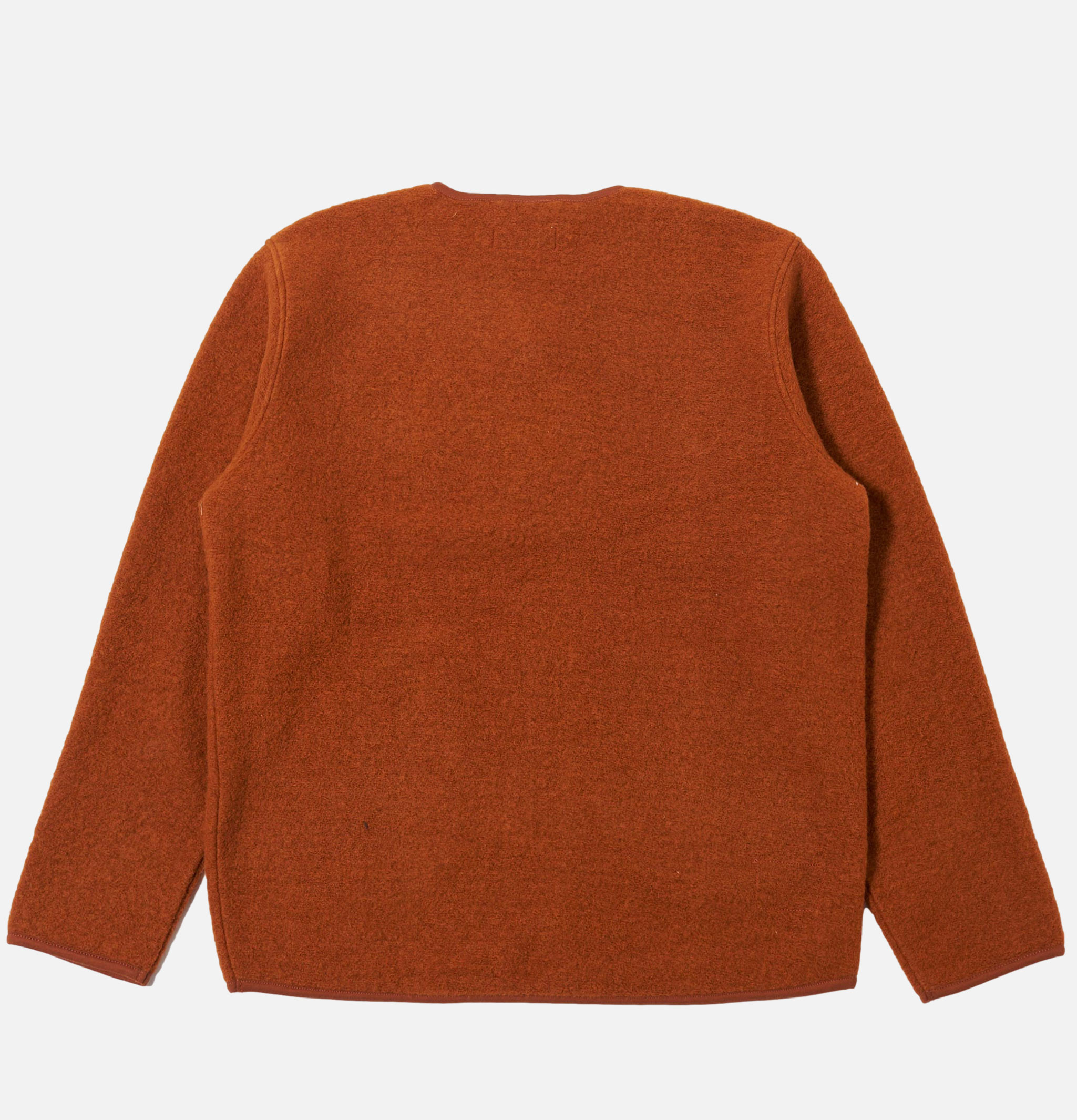 Universal Works Veste Zip Liner Laine Rust