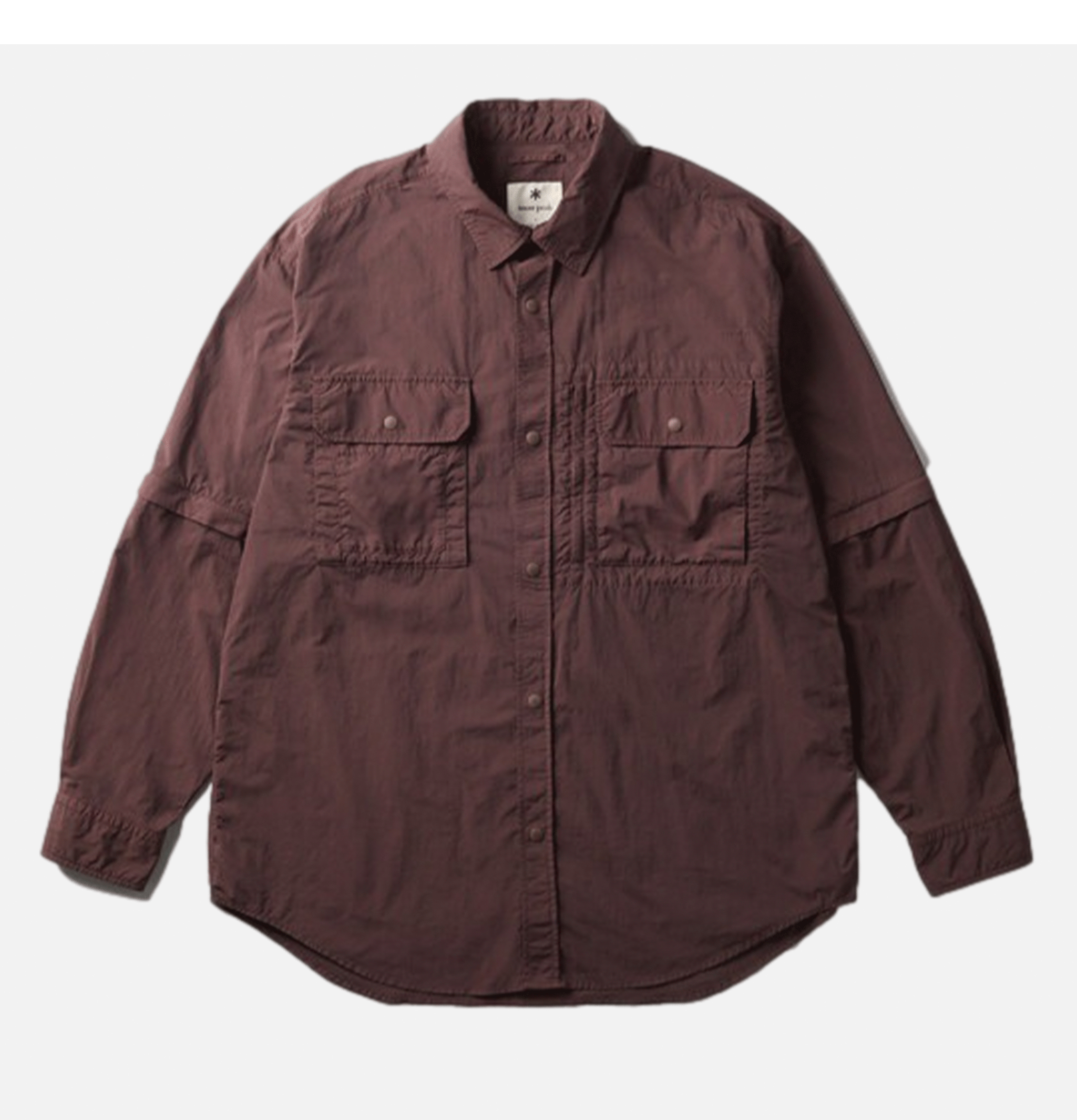 Snow Peak Chemise Garment Dyed Convertible Marron