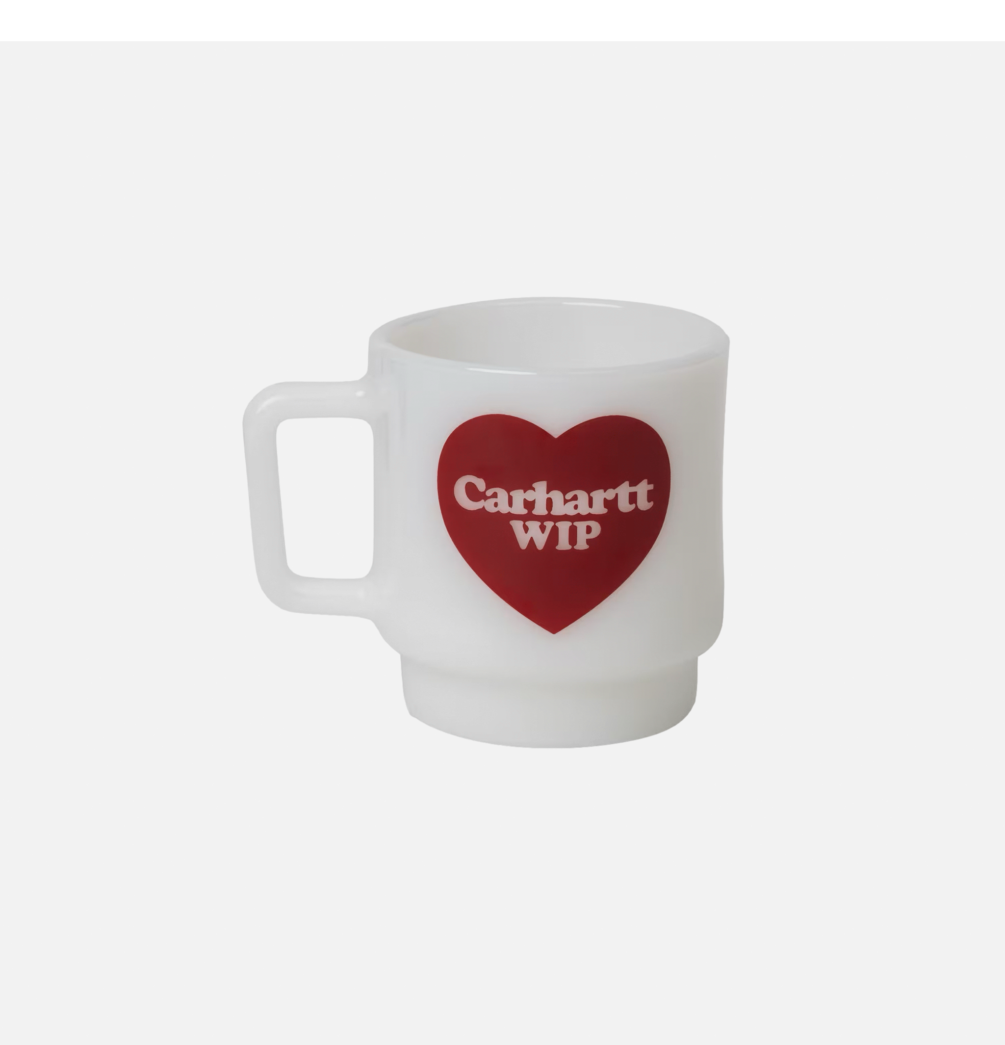 Carhartt WIP Heart Glass Mug Blanc