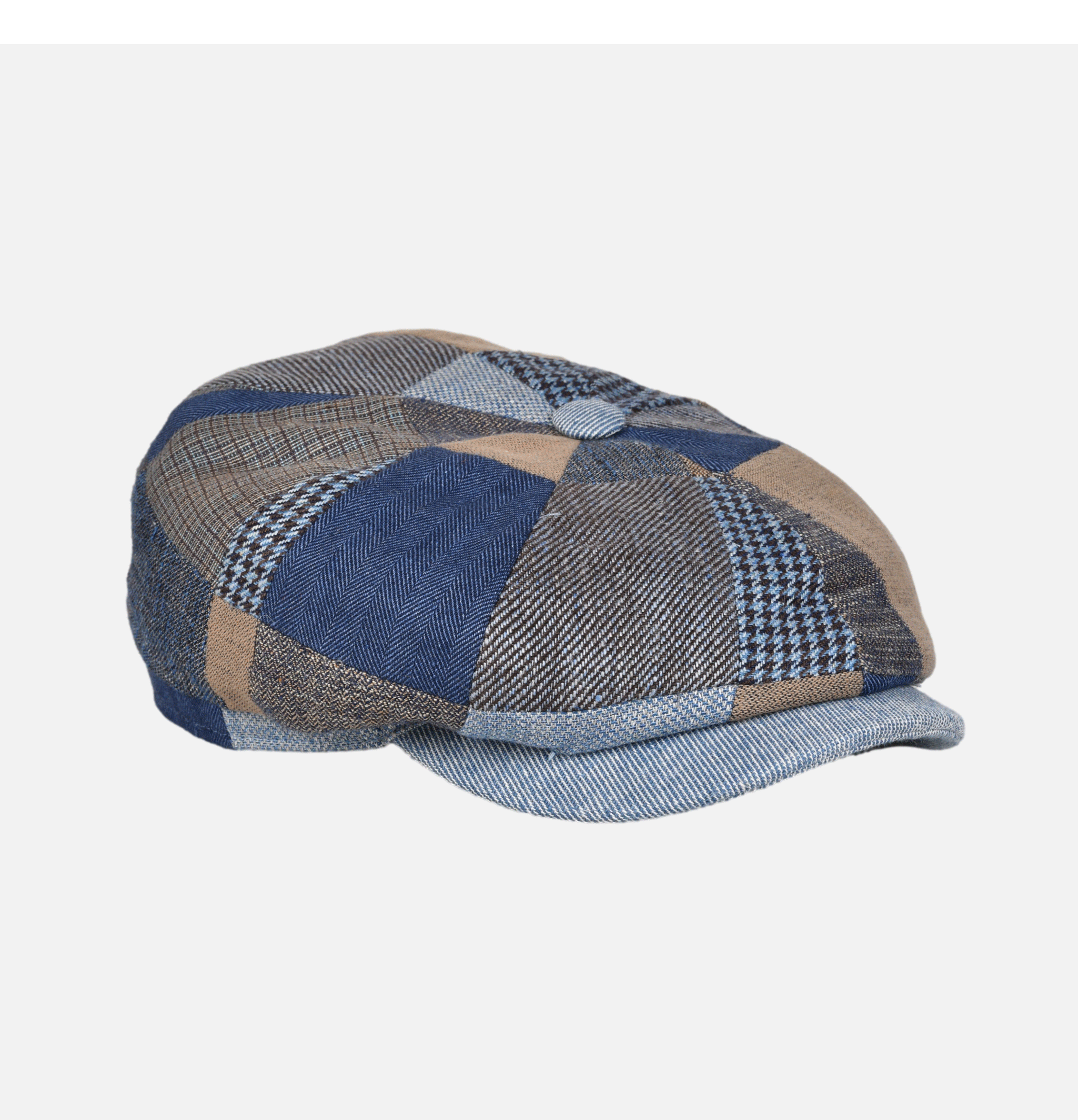 Stetson Casquette Hatteras Patchwork Bleu