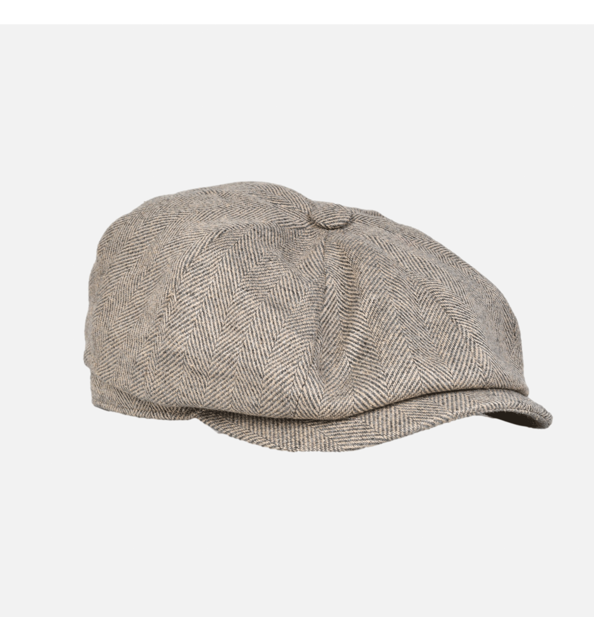 Stetson Casquette Hatteras Herringbone Gris