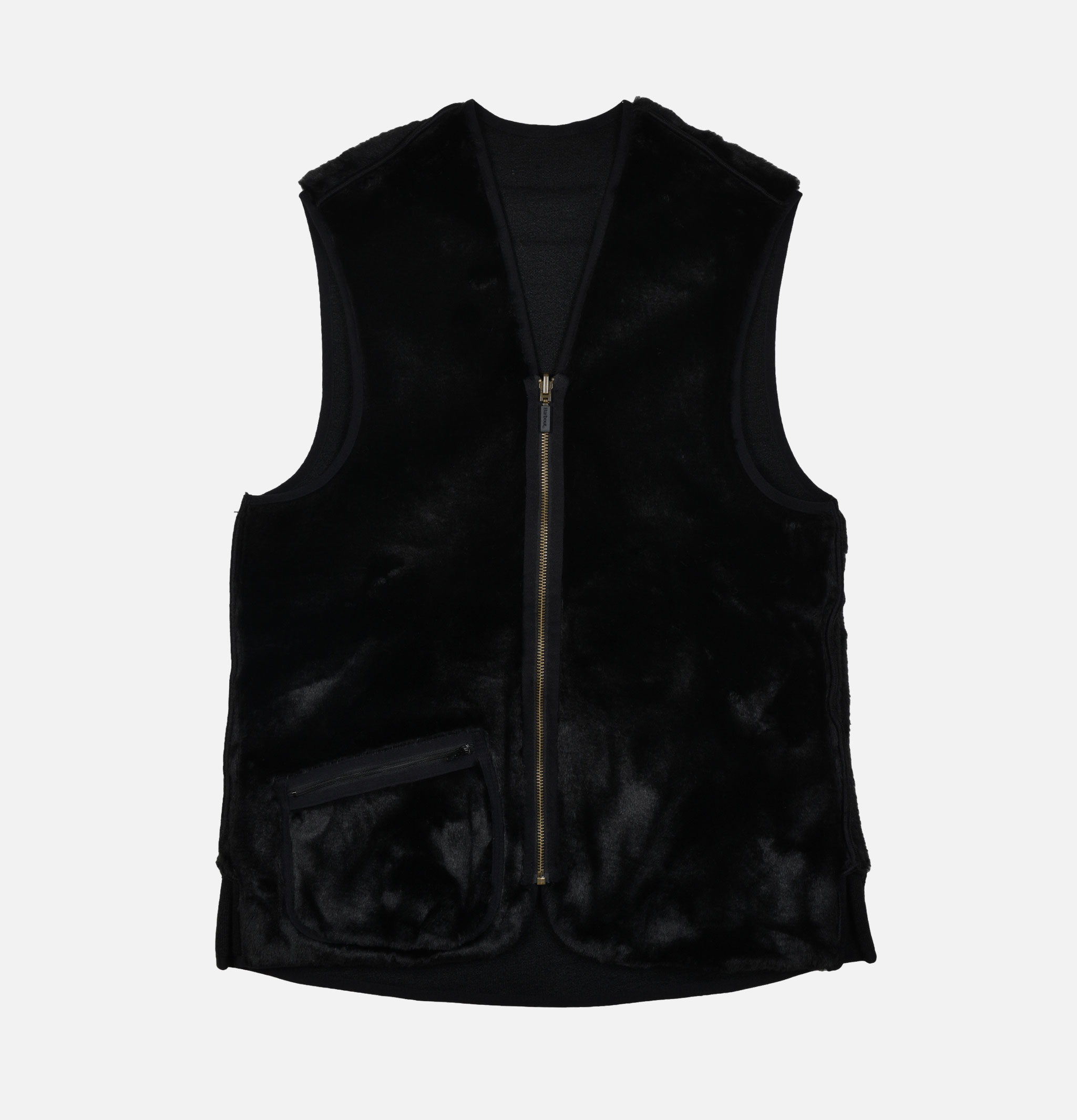 Barbour Warm Pile Zip Vest Black
