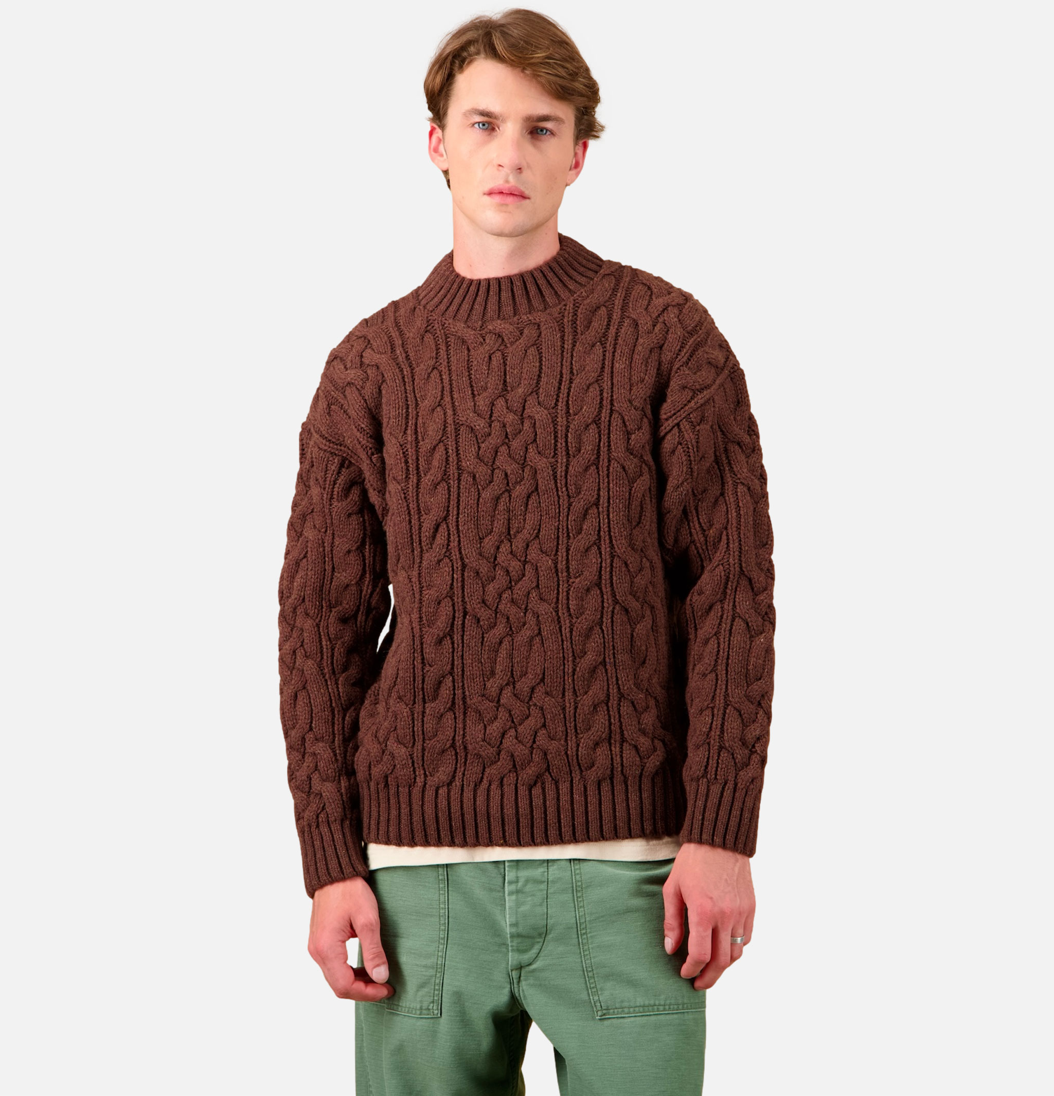 Nitto Knitwear Pull Col Rond Ohannes Marron